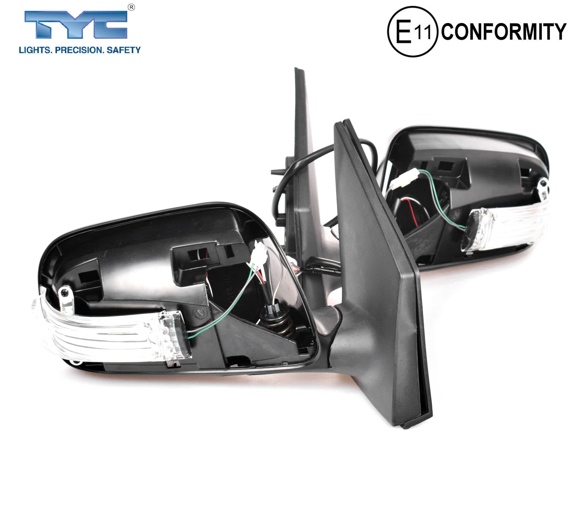 TYC Pair LH+RH Door Mirror 5Pins For Toyota Corolla ZRE152 Sedan 10~13 *Emark