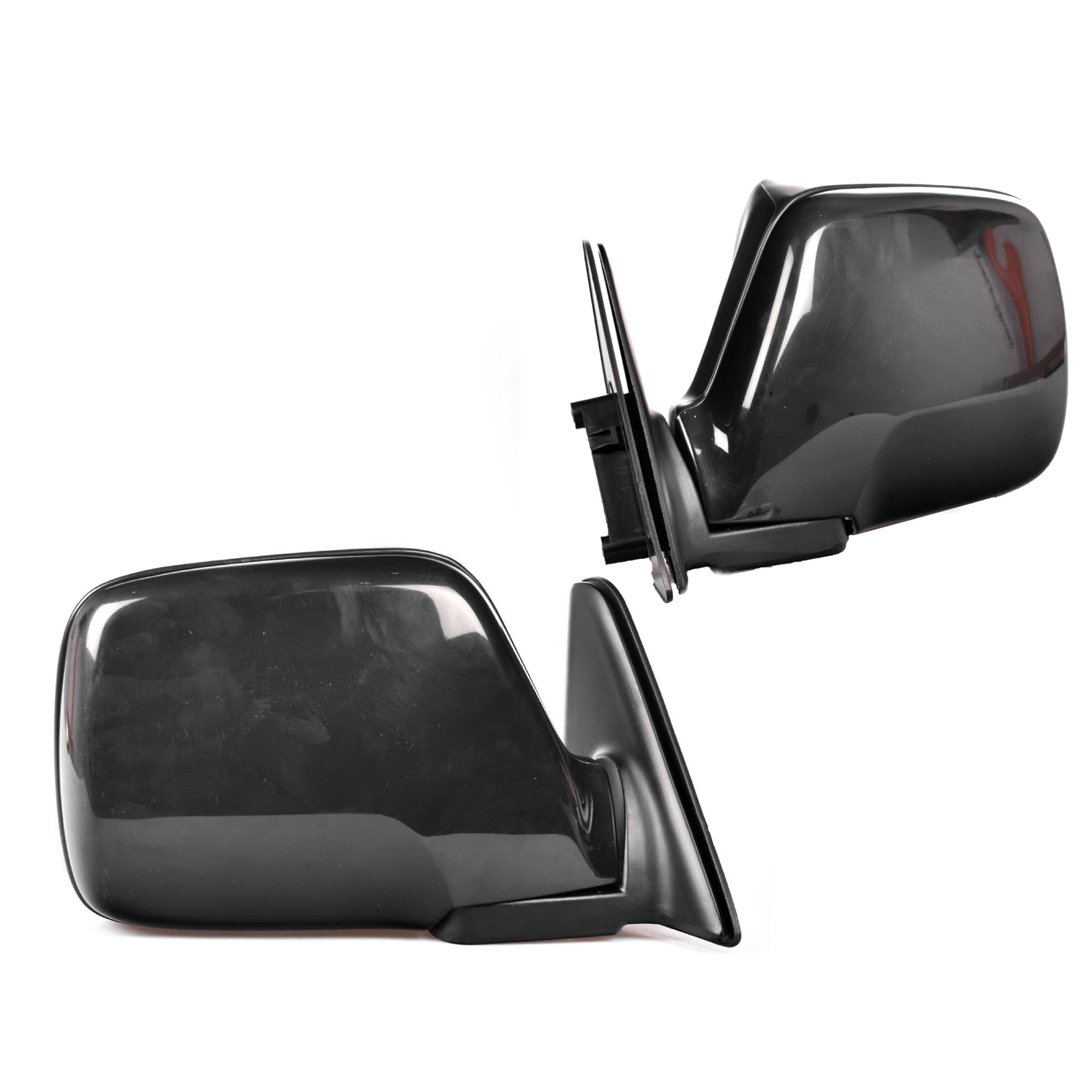 Pair of LH+RH Manual Door Mirror Flat For Toyota Landcruiser 80 Series 1990~1998 view 2
