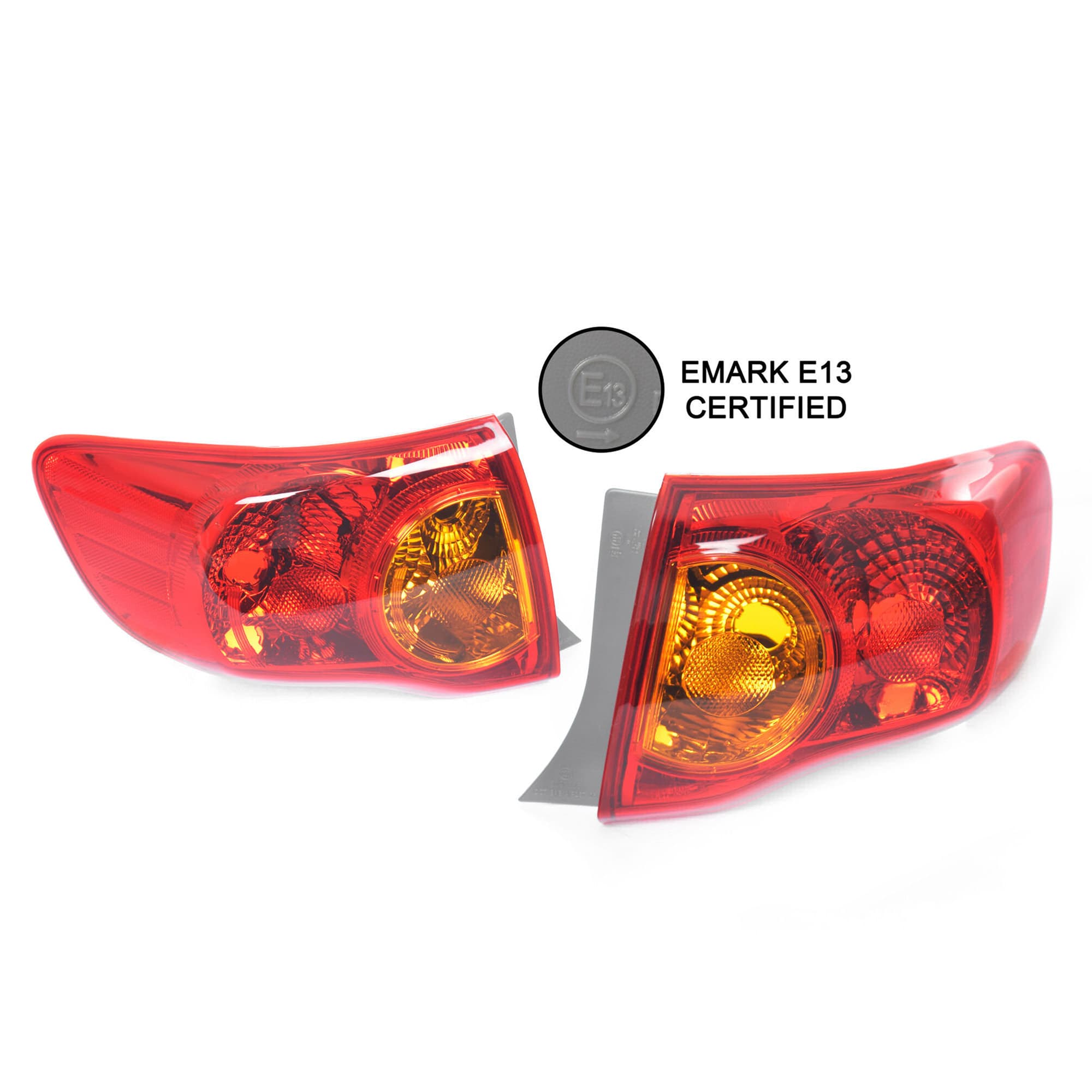 TYC Pair LH+RH Tail Light Rear Lamp For Toyota Corolla ZRE152 Sedan 07~10 *Emark
