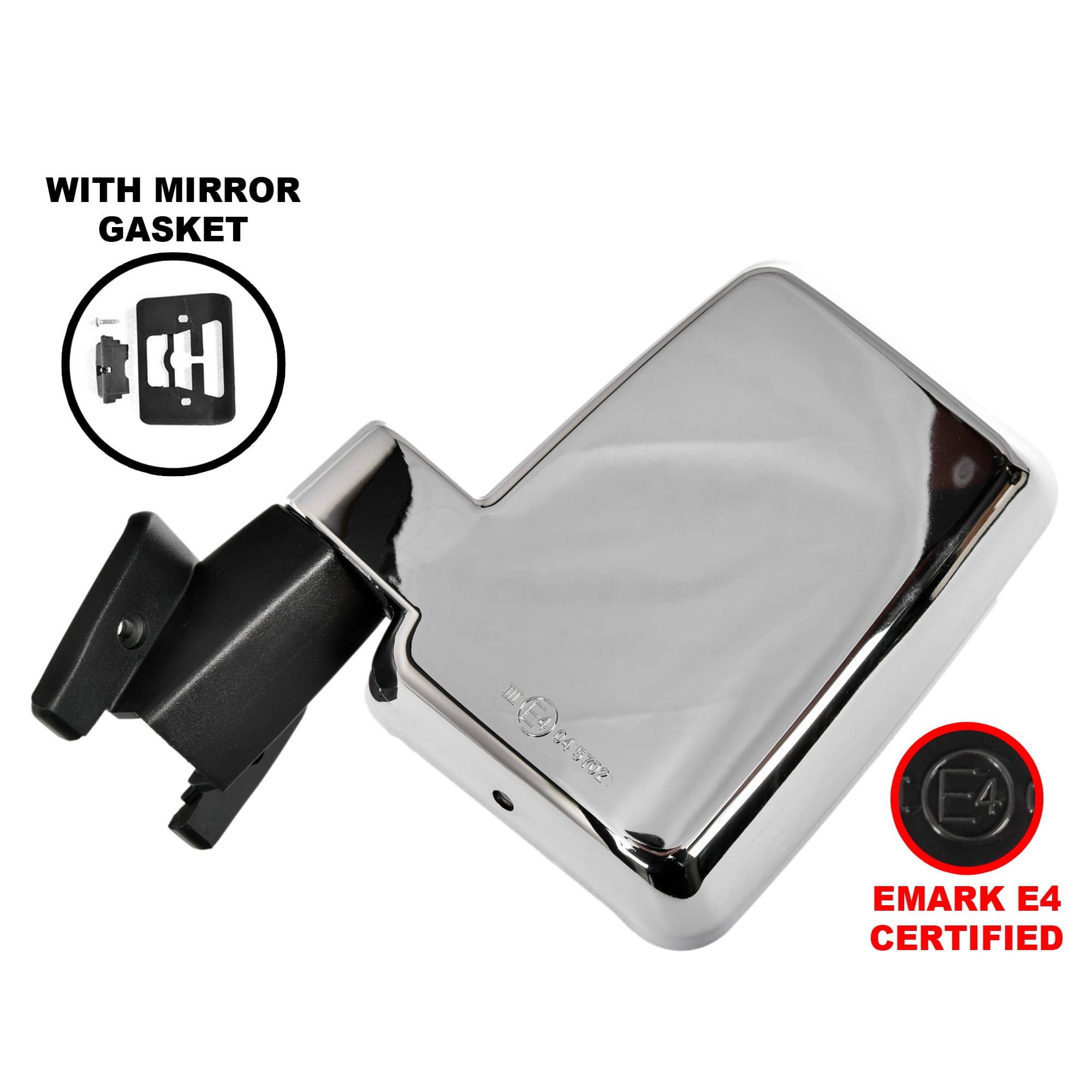 TYC LH Left Door Mirror Chrome For Toyota Landcruiser 60 Series 80~90 *Emark