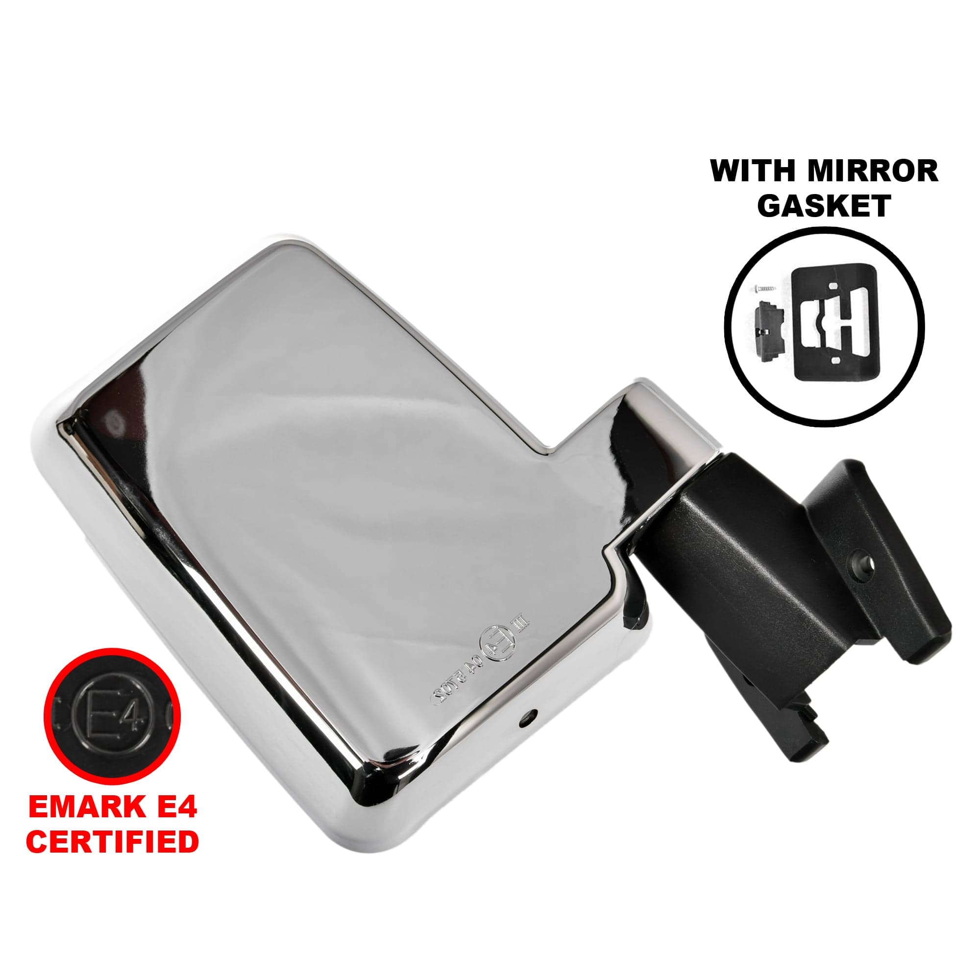 TYC RH Right Door Mirror Chrome For Toyota Landcruiser 60 Series 80~90 *Emark