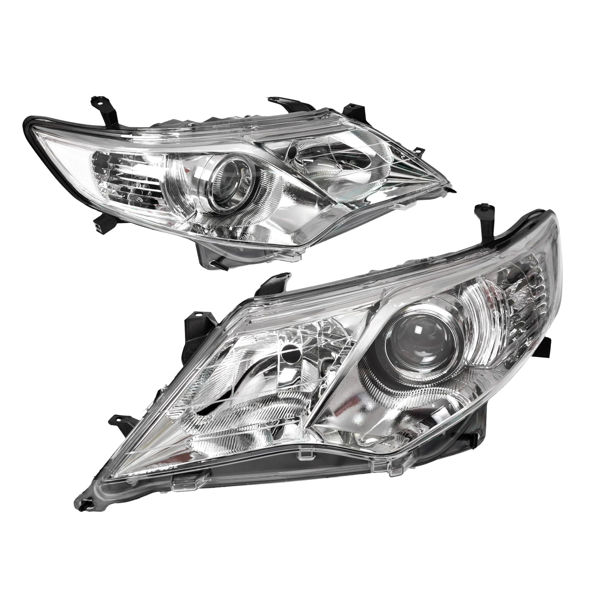 TYC Pair LH+RH Head Light Chrome For Toyota Camry V50 Altise Hybrid 11~15 *Emark