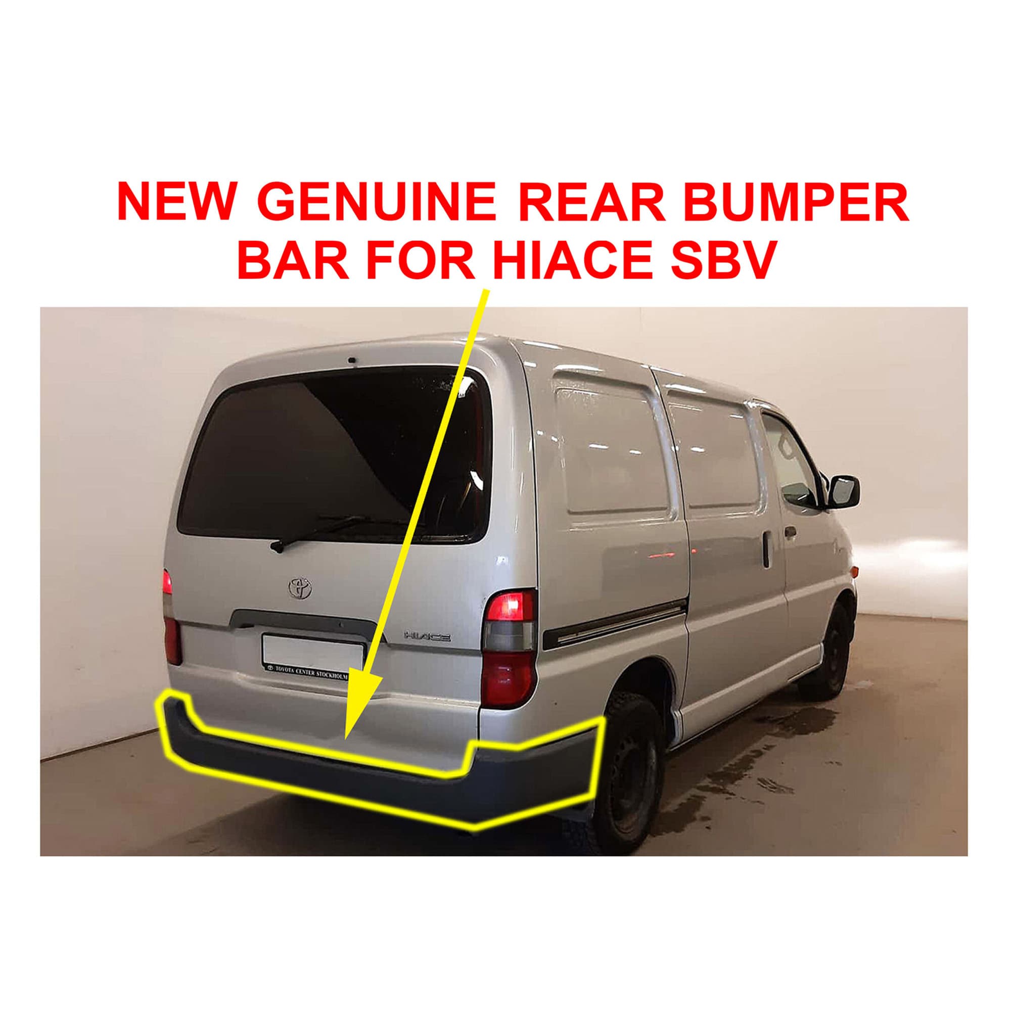 Genuine Rear Bar Bumper Bar Cover For Toyota Hiace SBV Van 1995~2003