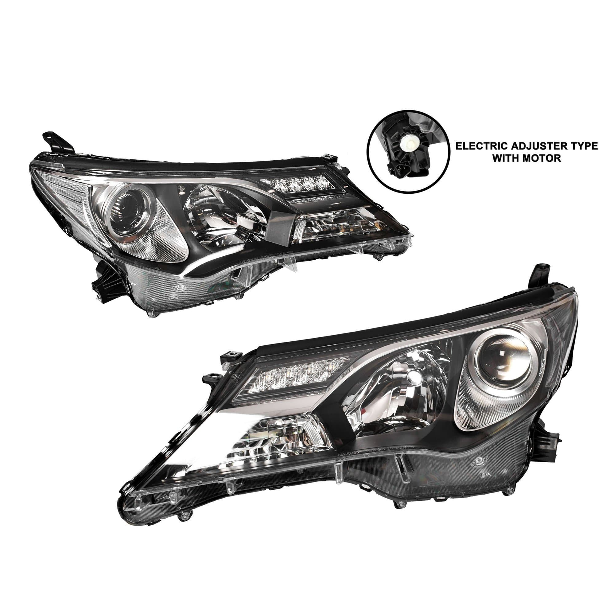 TYC Pair LH+RH Head Light Non Xenon For Toyota RAV4 XA40 GX GXL 12~15 *Emark
