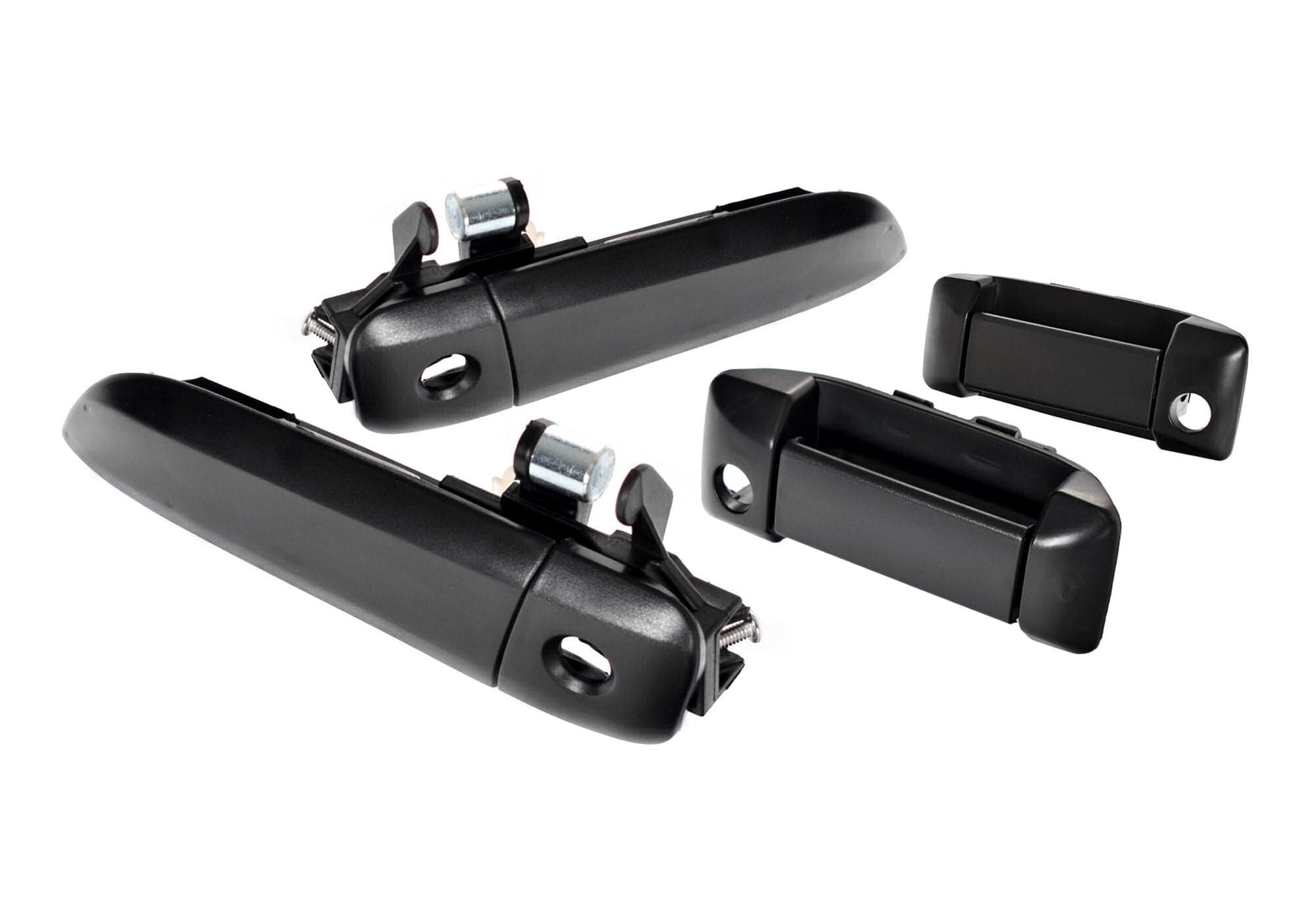 Set 4 pcs FRONT & SLIDING Outer Door Handle (Black) For Toyota Hiace Van 05~19