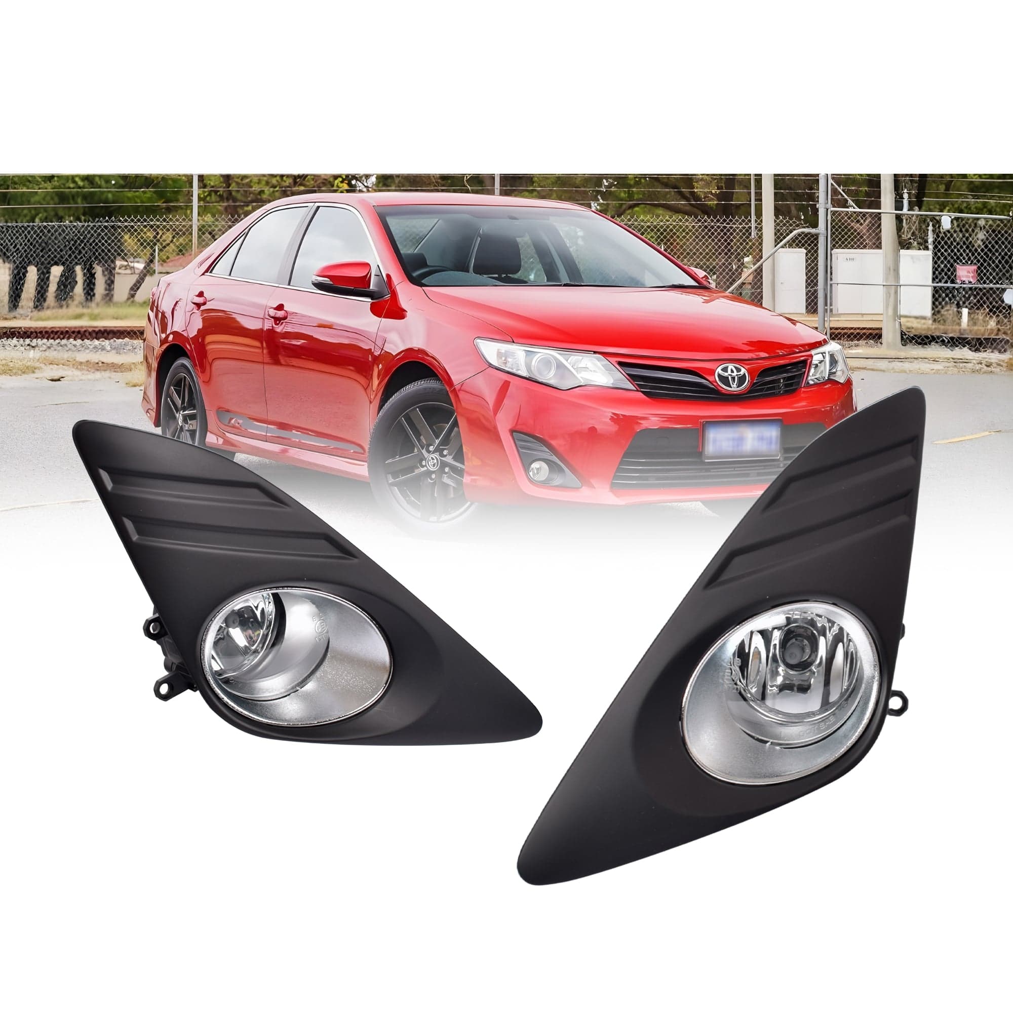 Full Set Fog Light Spot Driving Lamp (Black) For Toyota Camry ASV50