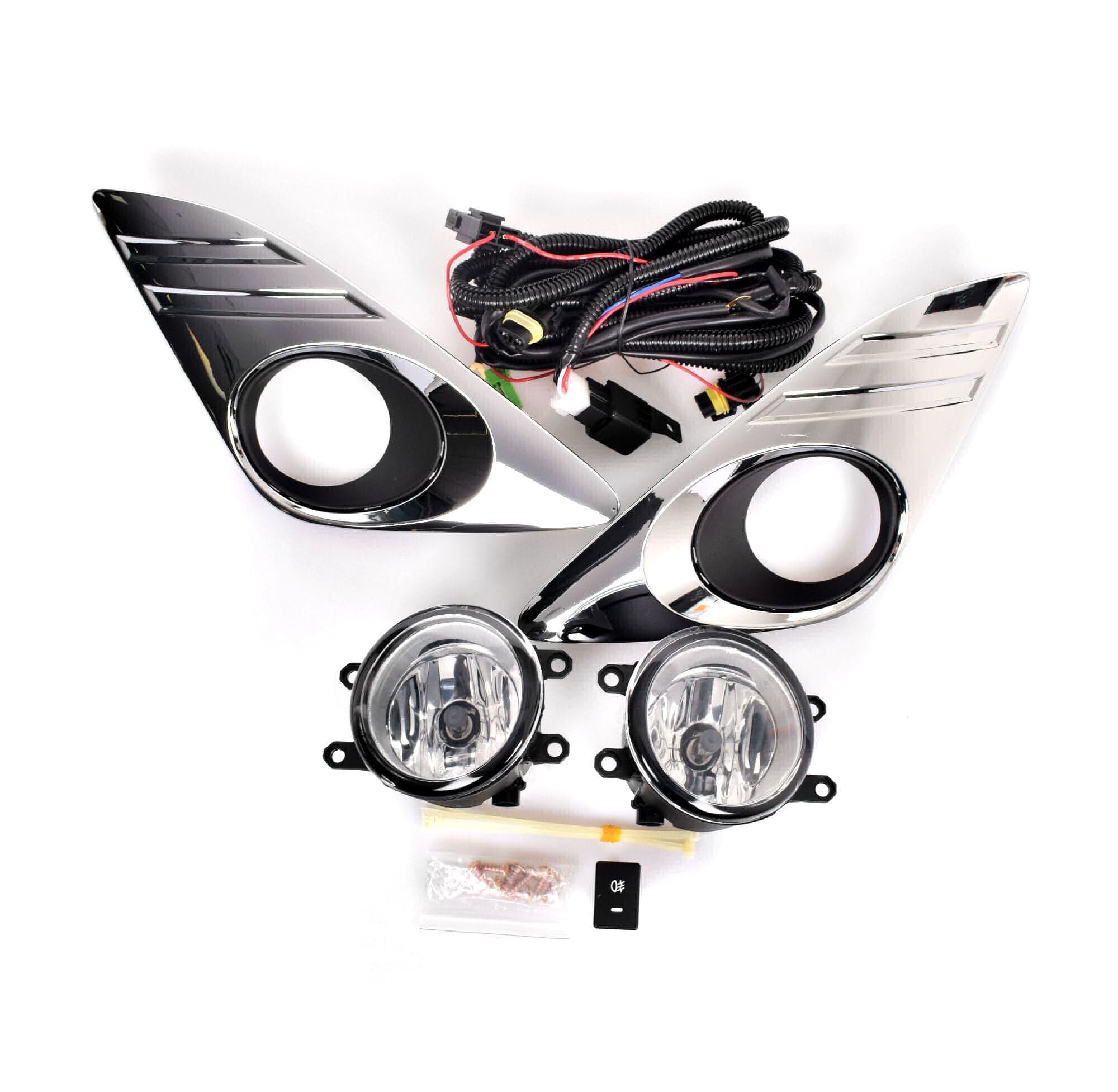 Full Set Fog Light Spot Driving Lamp (Chrome) For Toyota Camry ASV50