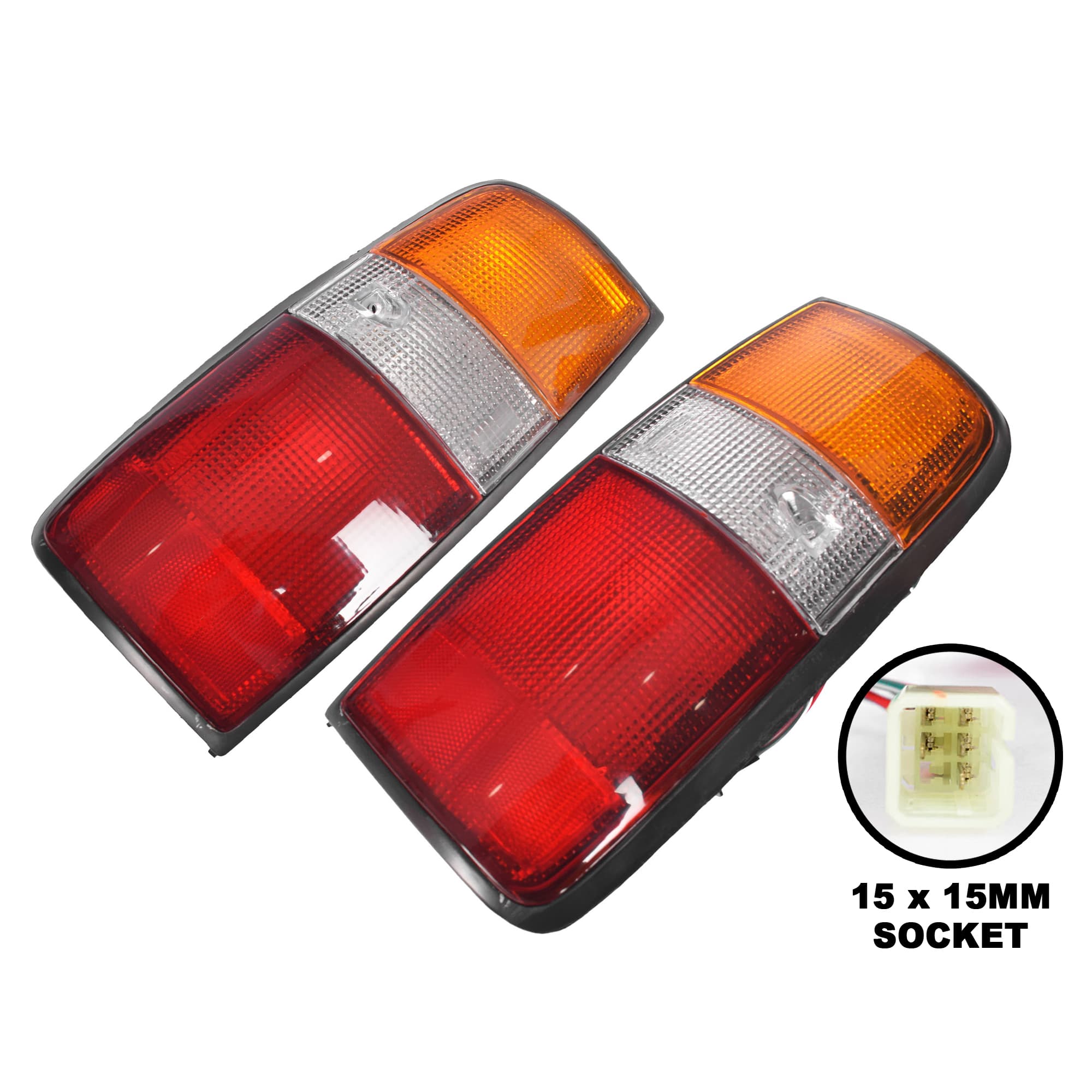 TYC Pair LH+RH Tail Light Rear Lamp For Toyota Landcruiser J80 Wagon 90~98
