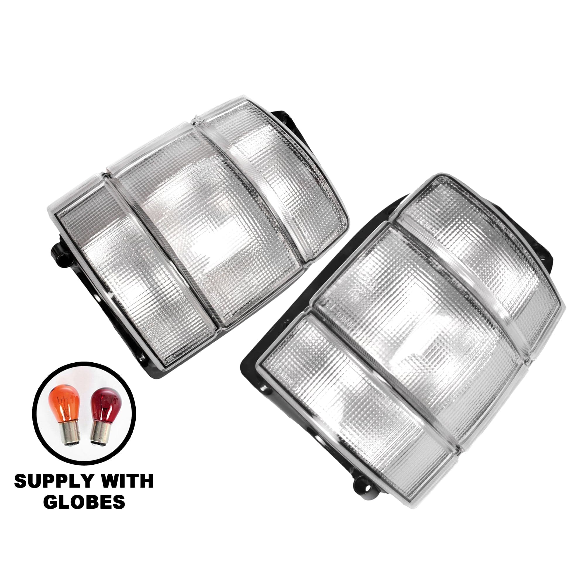 Pair LH+RH Tail Light Clear For Holden Commodore VN VG VP VR VS Ute Wagon 88~98