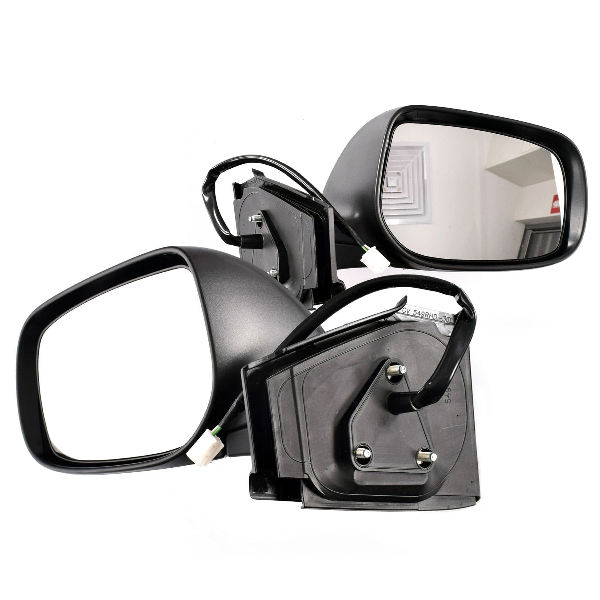 TYC Pair LH+RH Electric Door Mirror For Toyota Yaris Hatch NCP90 05~11 *Emark Alternate View