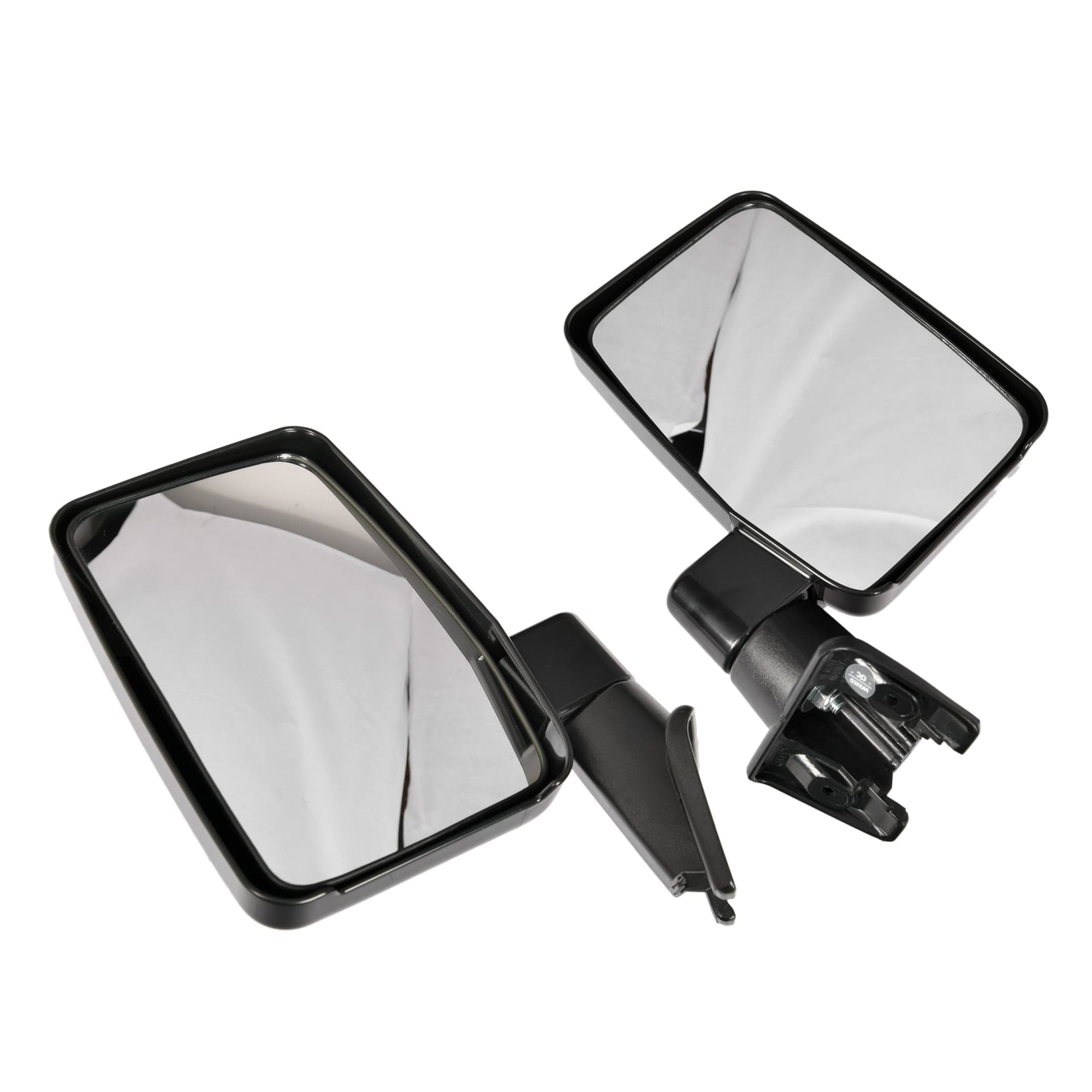 TYC Pair LH+RH Door Mirror Black For Toyota Landcruiser 60 Series 80~90 *Emark view 2