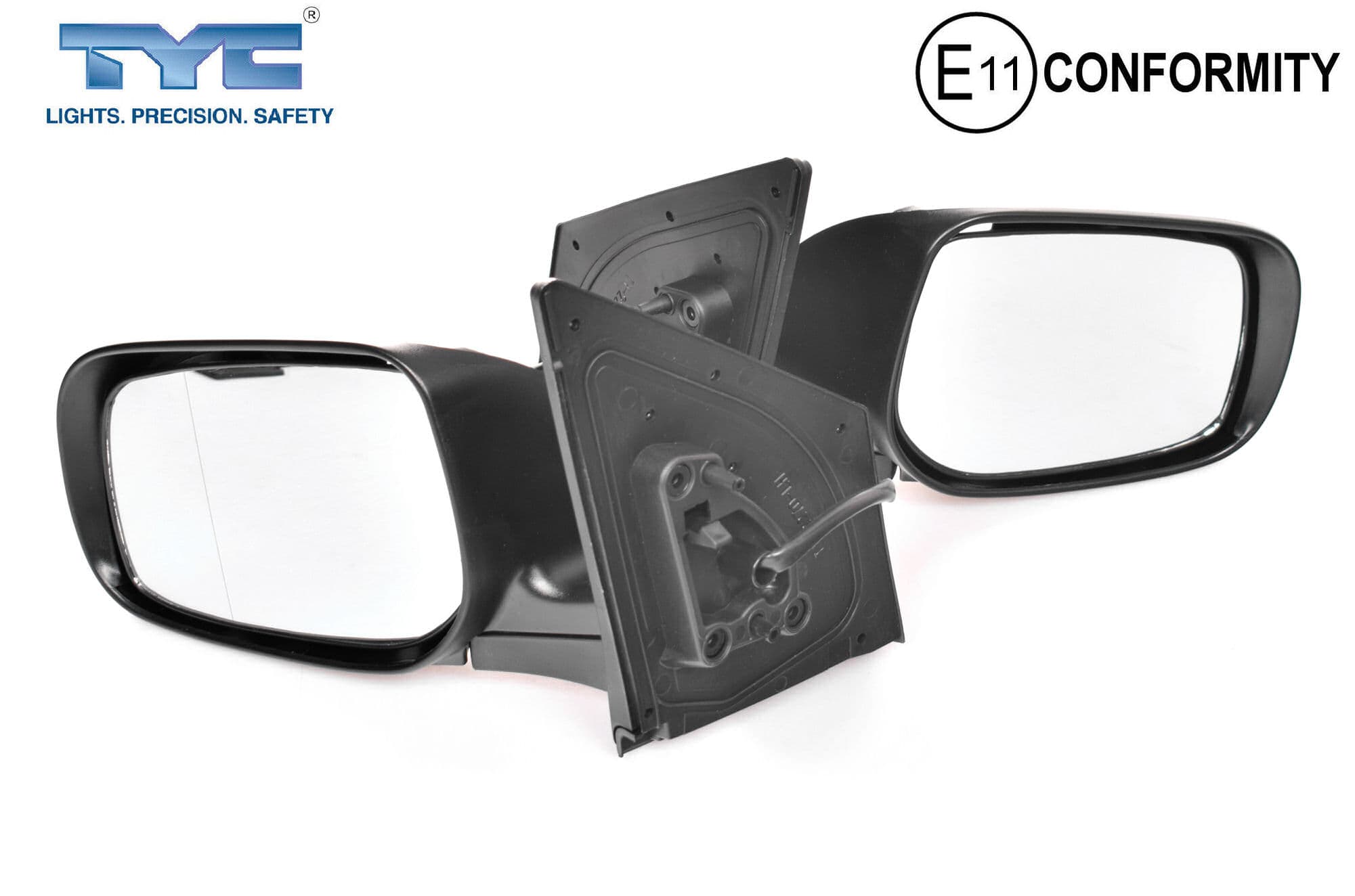 TYC Pair LH+RH Door Mirror 7Pins For Toyota Corolla ZRE152 Sedan 10~13 *Emark view 2