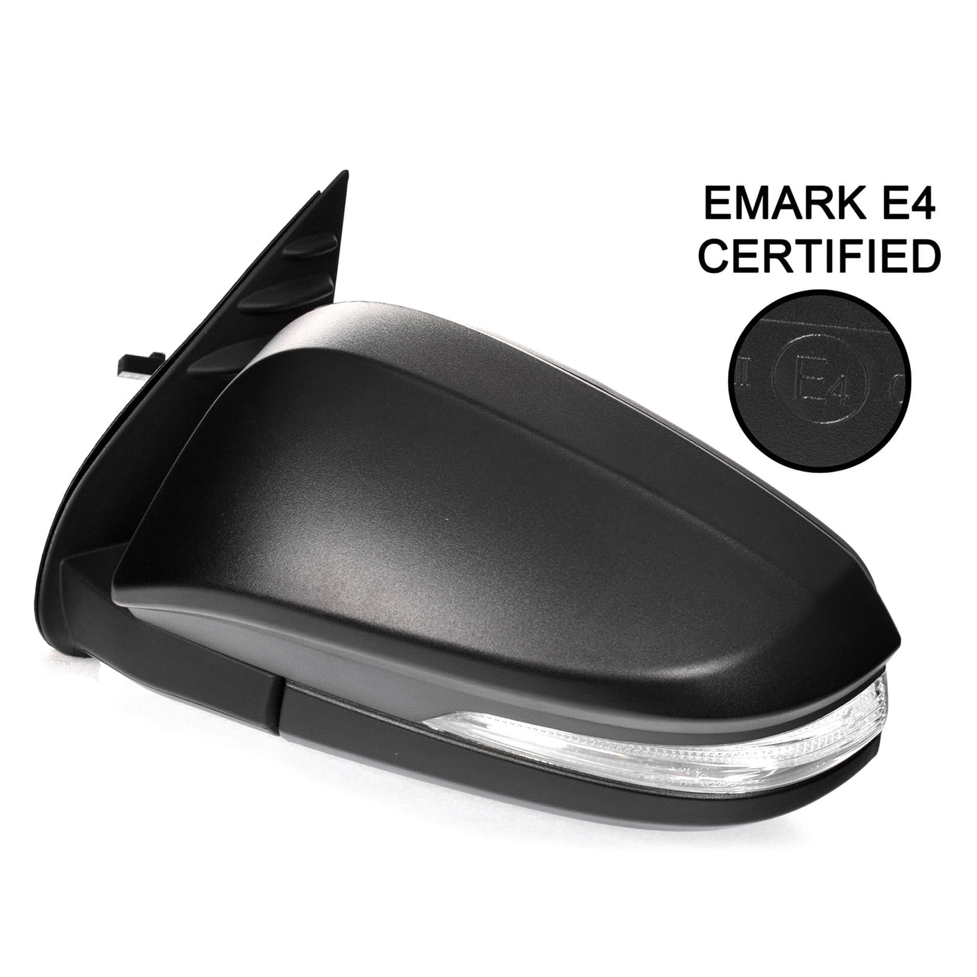 TYC LH Left Hand Electric Door Mirror Black LED For Toyota Hilux