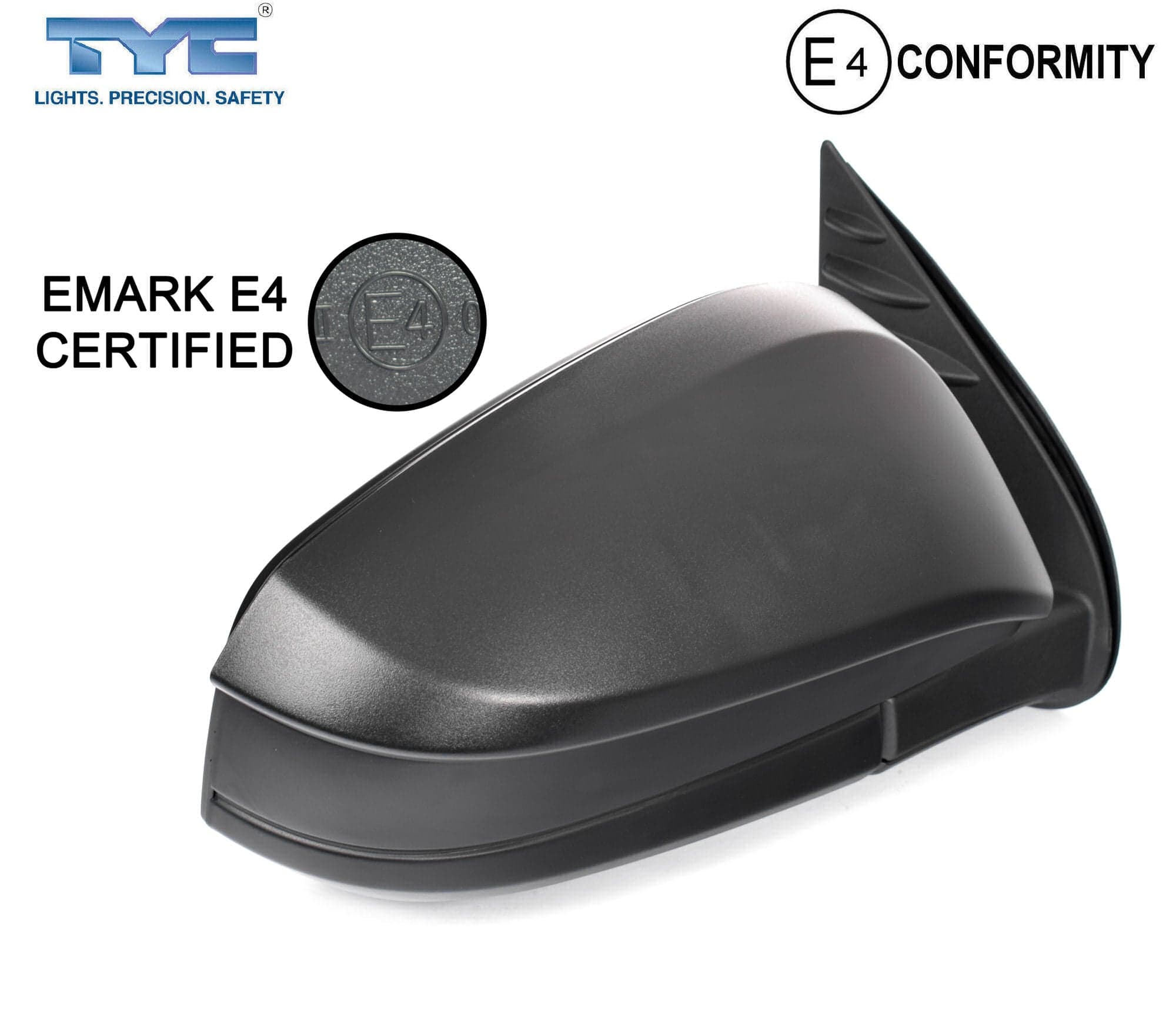 RH RHS Right Hand Manual Door Mirror Black For Toyota Hilux Ute 15~25 2WD 4WD
