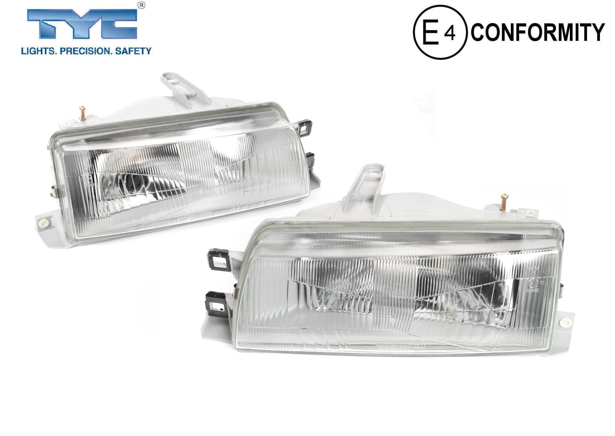 TYC Pair LH+RH Head Light Lamp For Toyota Corolla AE92 AE94 1989~1994 *Emark