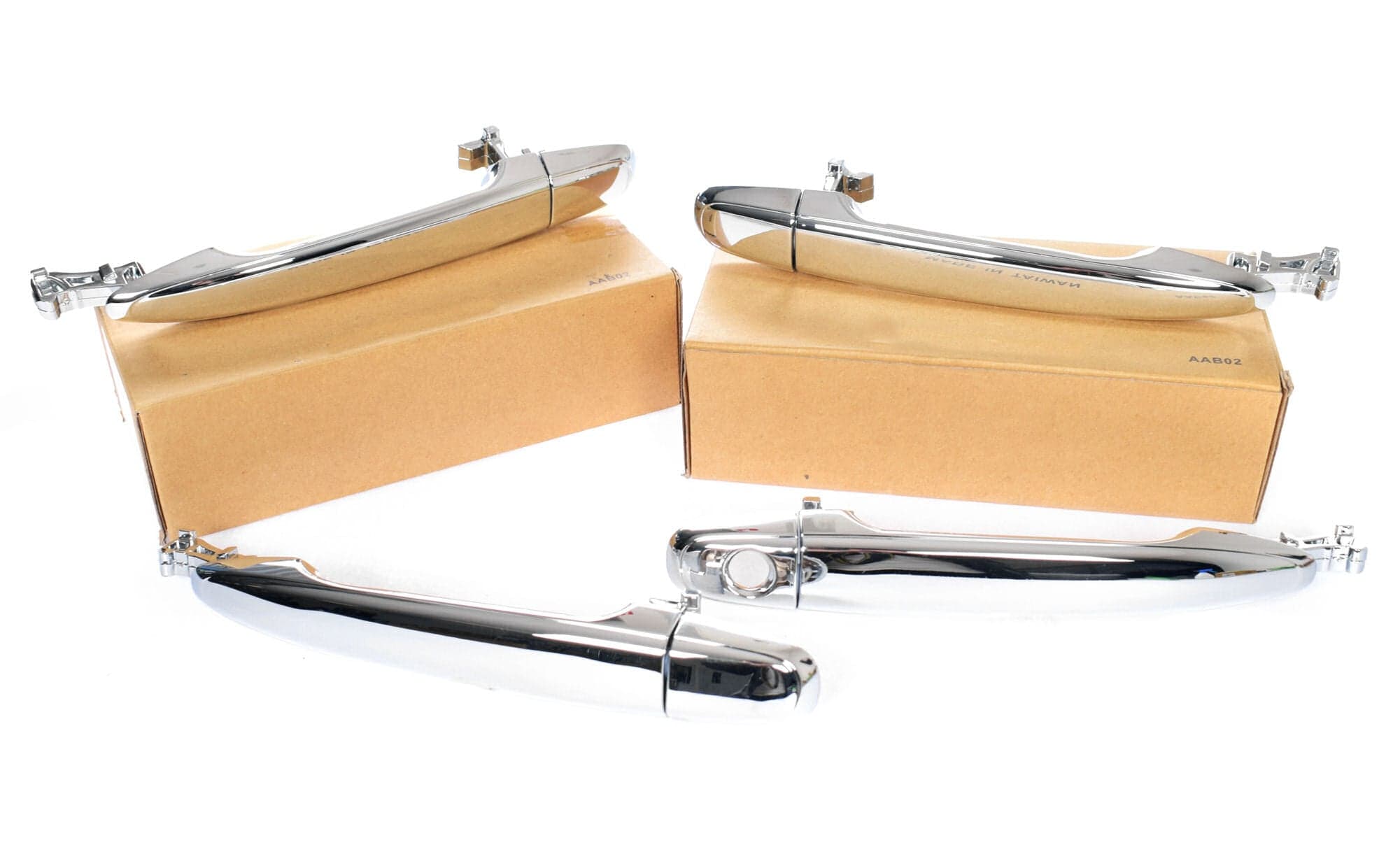Set of 4 Pcs Outer Door Handle (Chrome) For Toyota / Prado / Kluger / Lexus RX