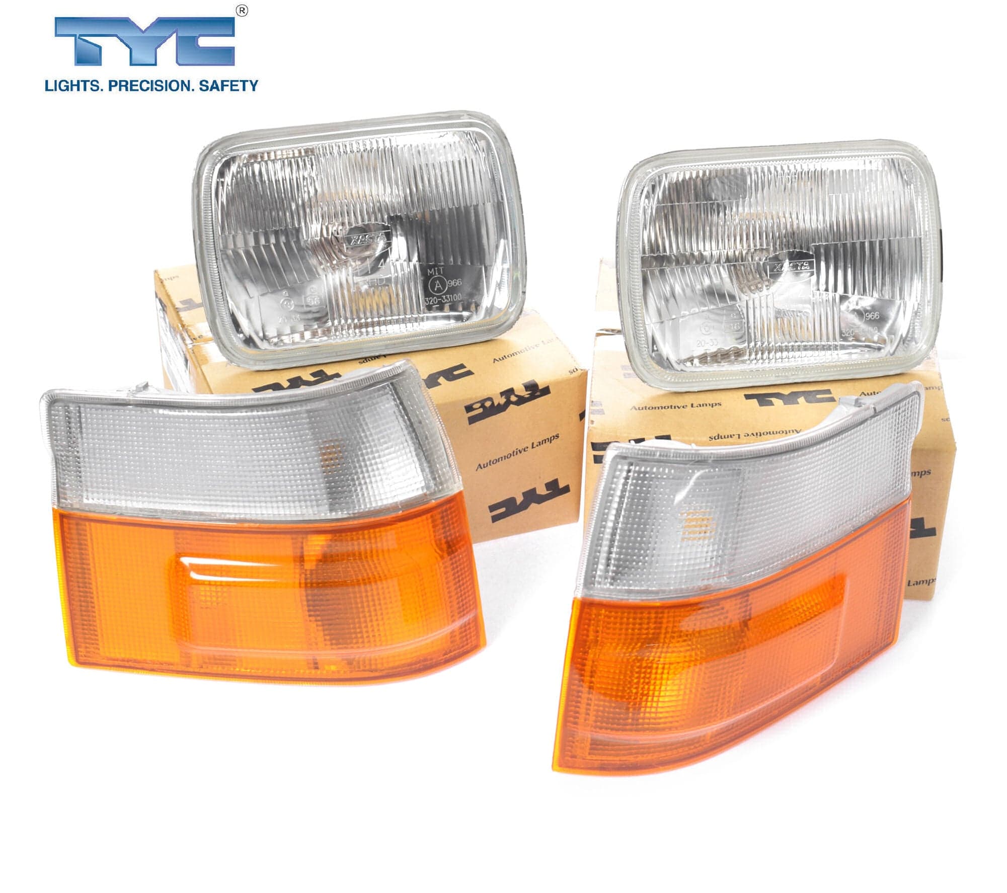 Set Pair LH+RH 4 Pcs Head Light Corner Lamp For Toyota Hiace RZH 1989~2005