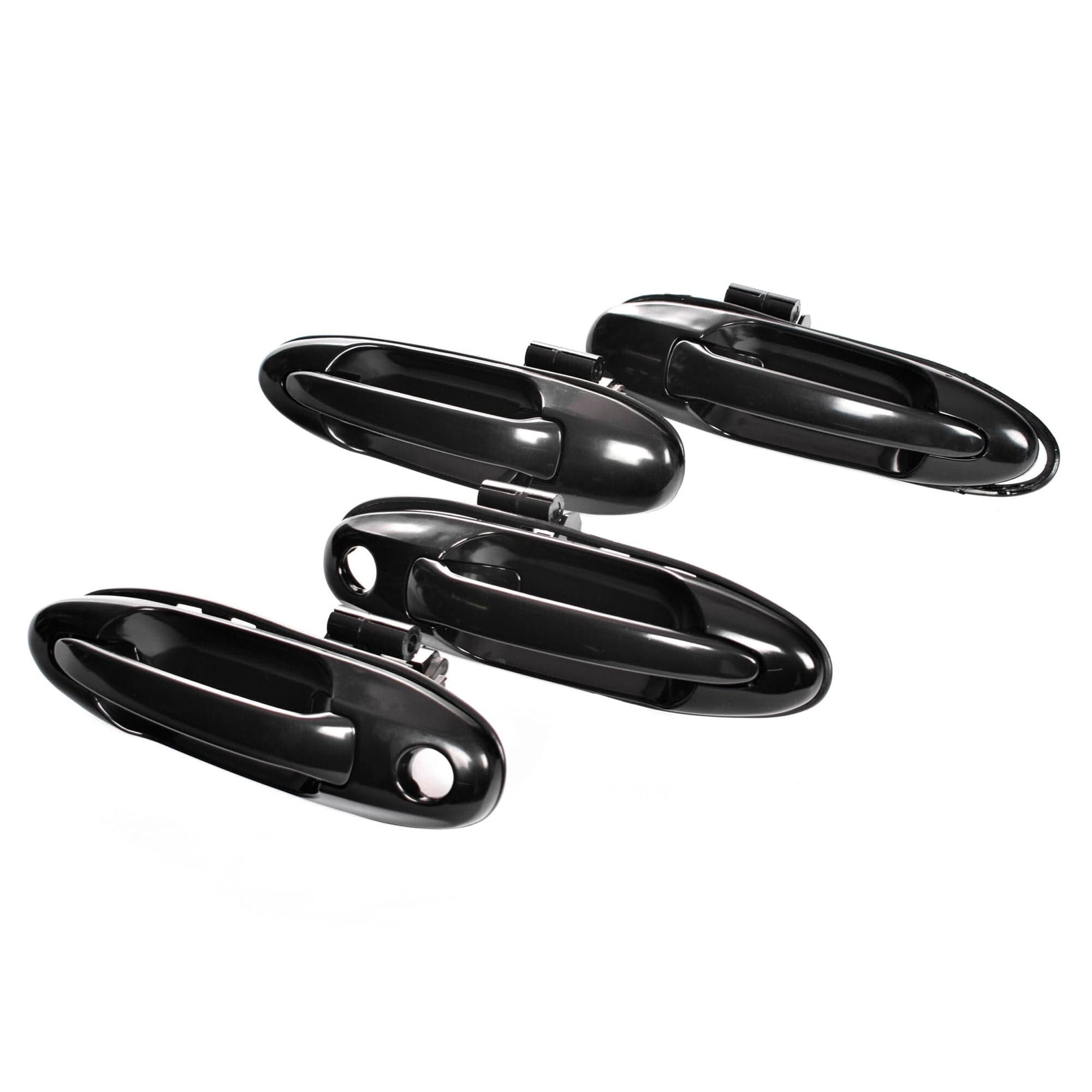 Set FRONT + REAR Outer Door Handle For Toyota Landcruiser 100 Series 98~07 Black