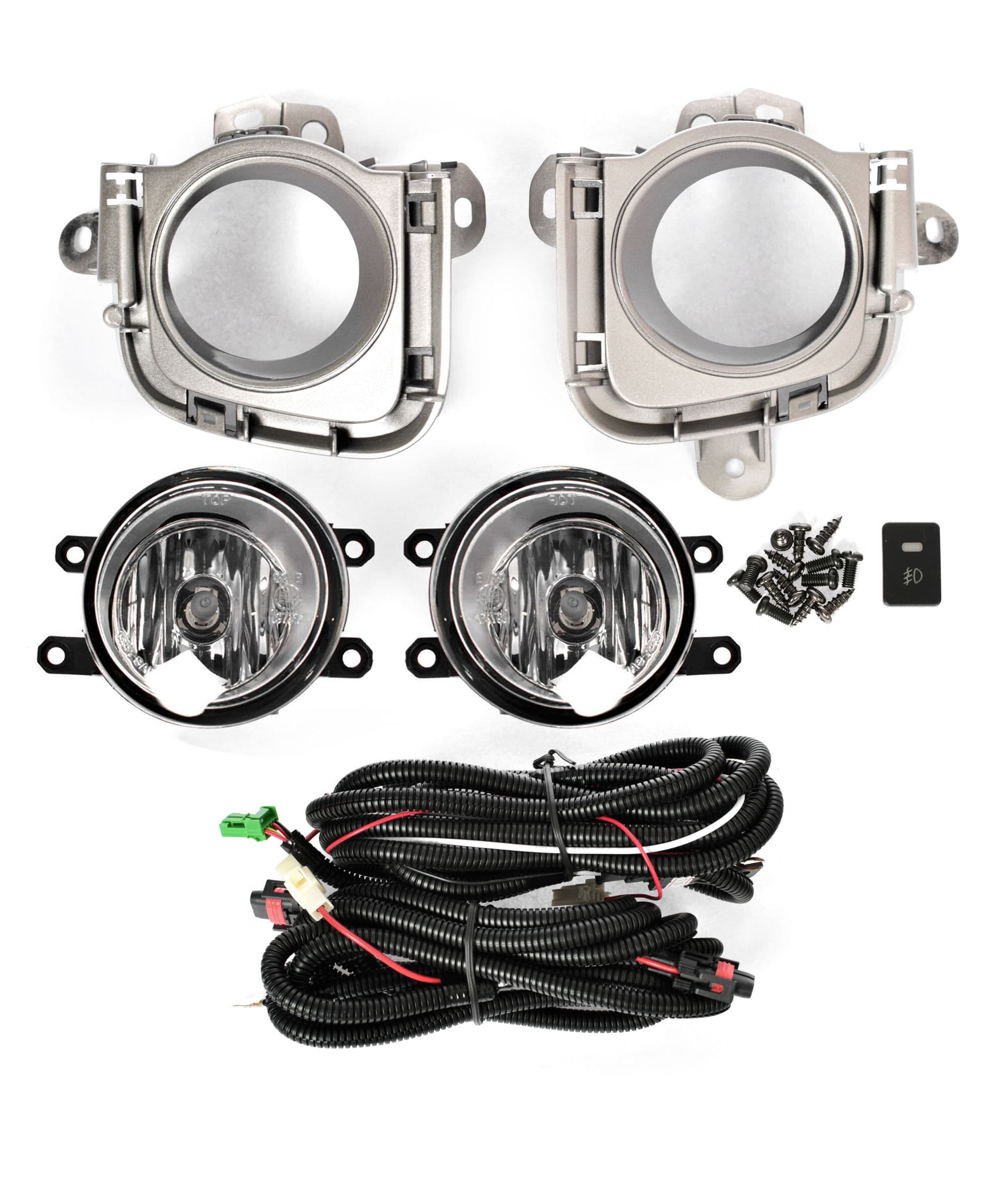 Full Set Fog Light Spot Driving Lamp KIT (Silver) For Toyota Prius ZVW30 09~11 view 2