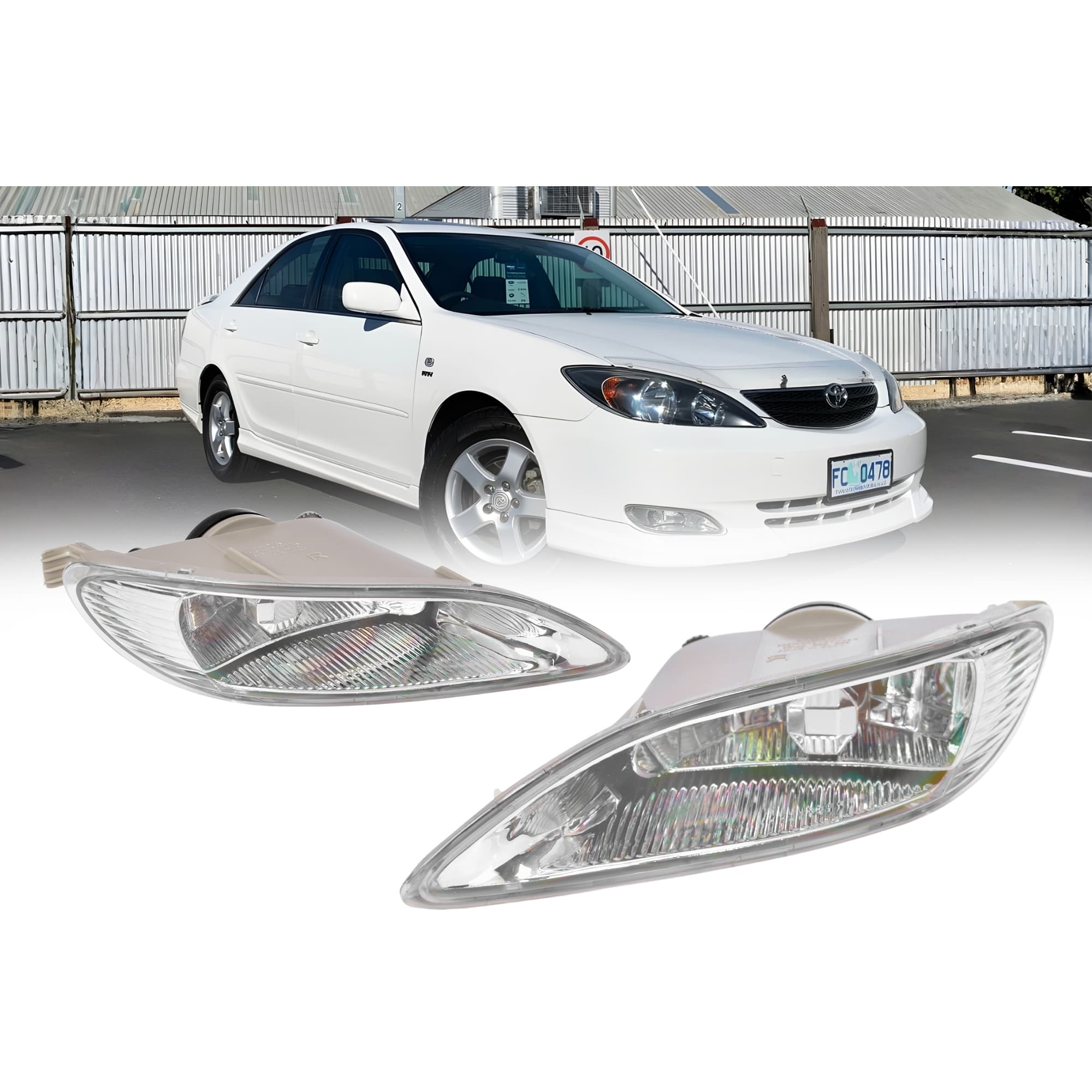 Full Set Fog Light Spot Driving Lamp KIT For Toyota Camry CV36 Series