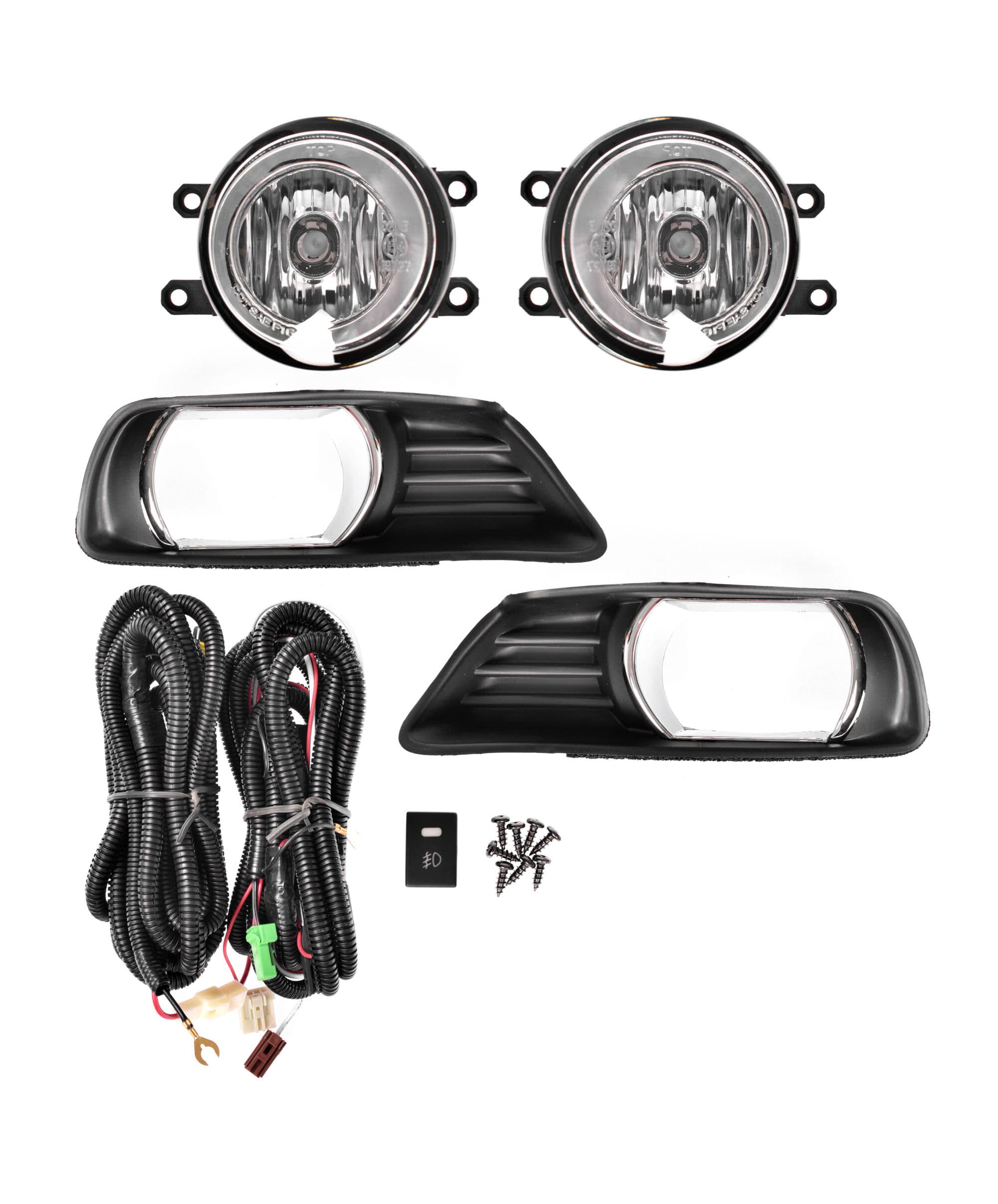 Full Set Fog Light Spot Driving Lamp KIT (Chrome) For Toyota CV40 Series 1 06~09 view 2