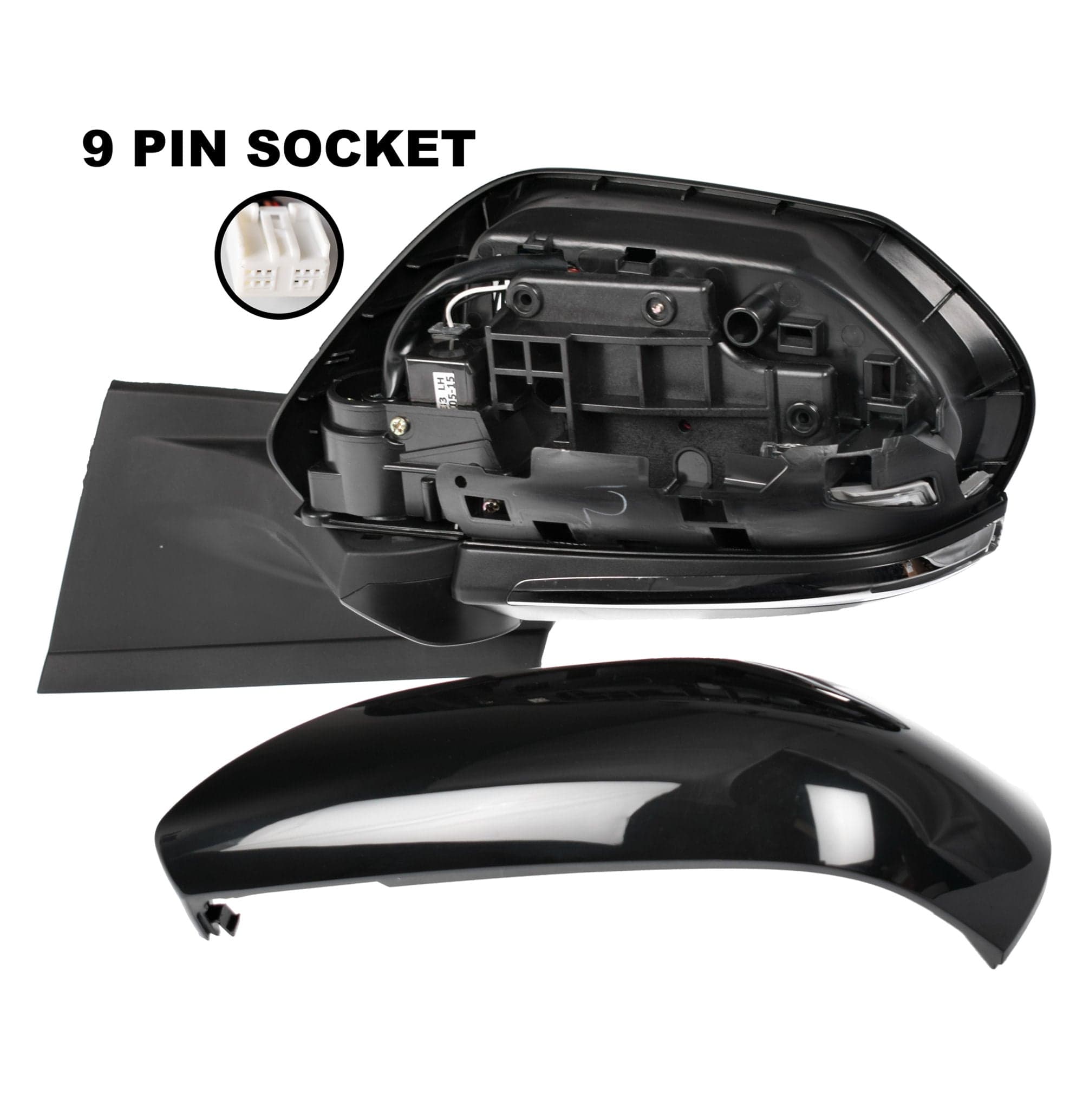 LH Left Hand Electric Door Mirror 9 Pin For Toyota Prius ZVW50 Hatch