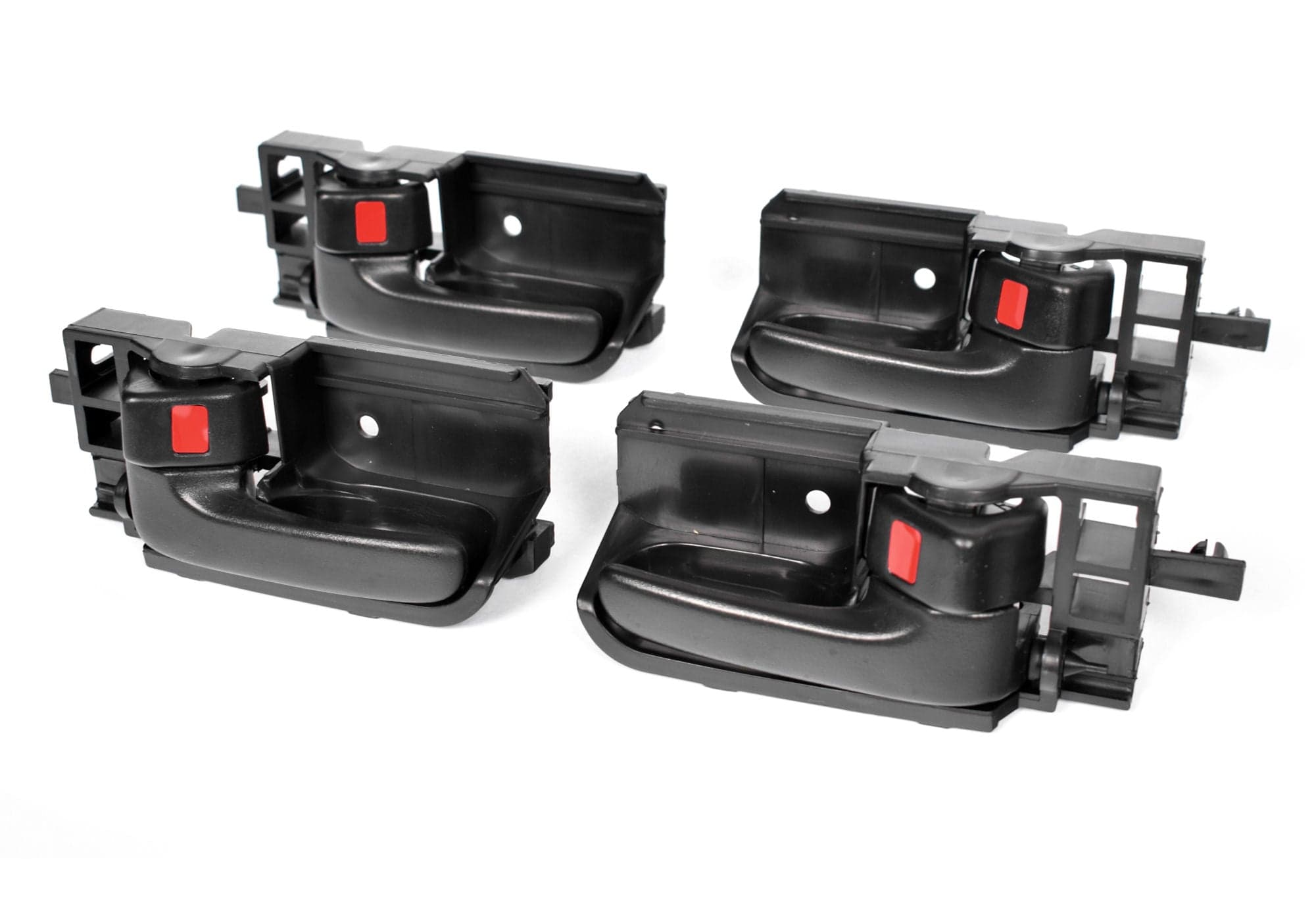 Set of 4 Pcs Inner Door Handle Front or Rear Black For Toyota Hiace / Corolla /
