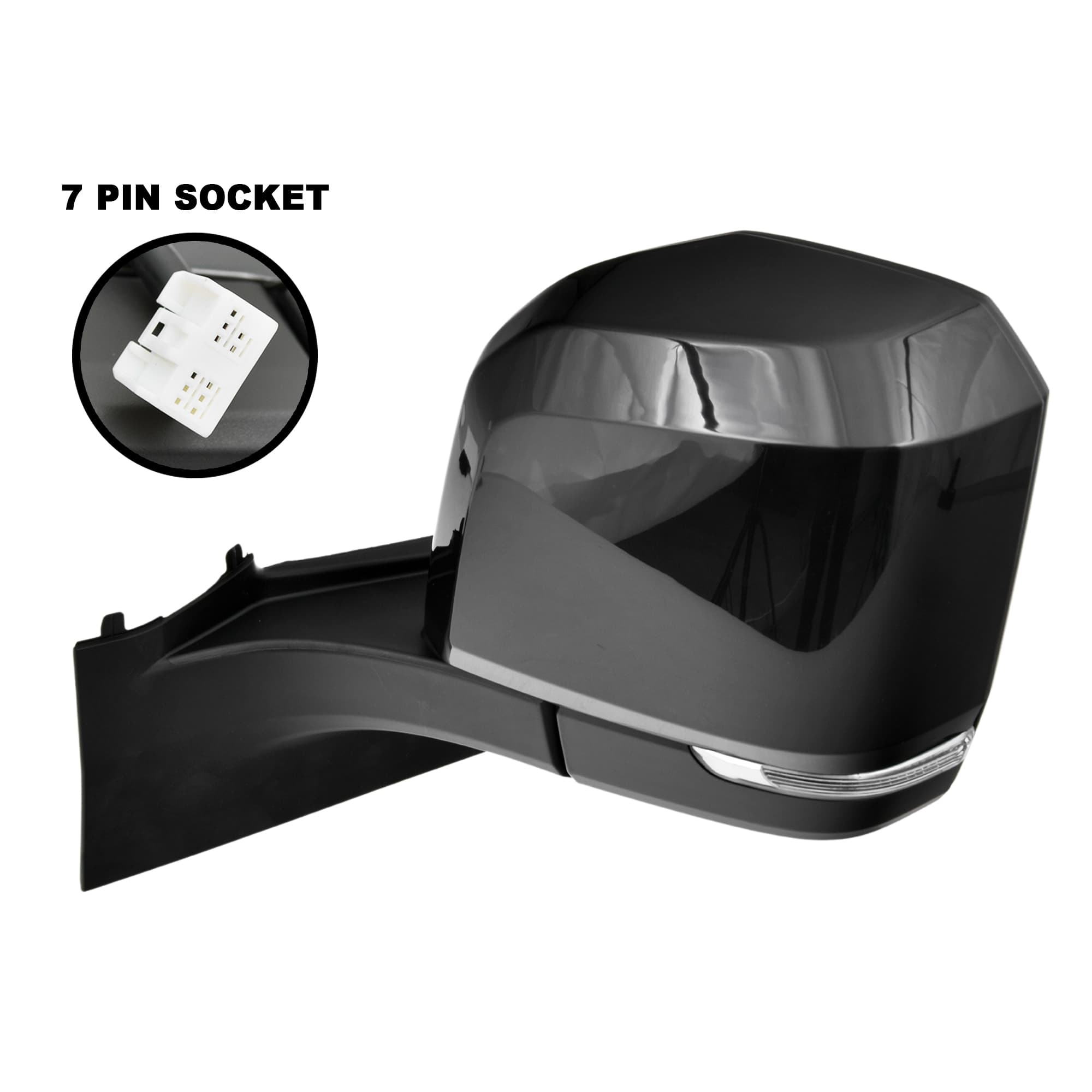 LH Left Electric Door Mirror Single Glass Black For Toyota Hiace 2019~On