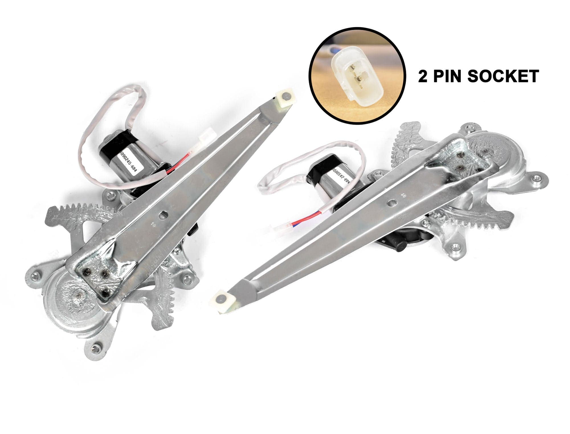 REAR Pair LH+RH Electric Window Regulator W/ Motor For Toyota Hilux