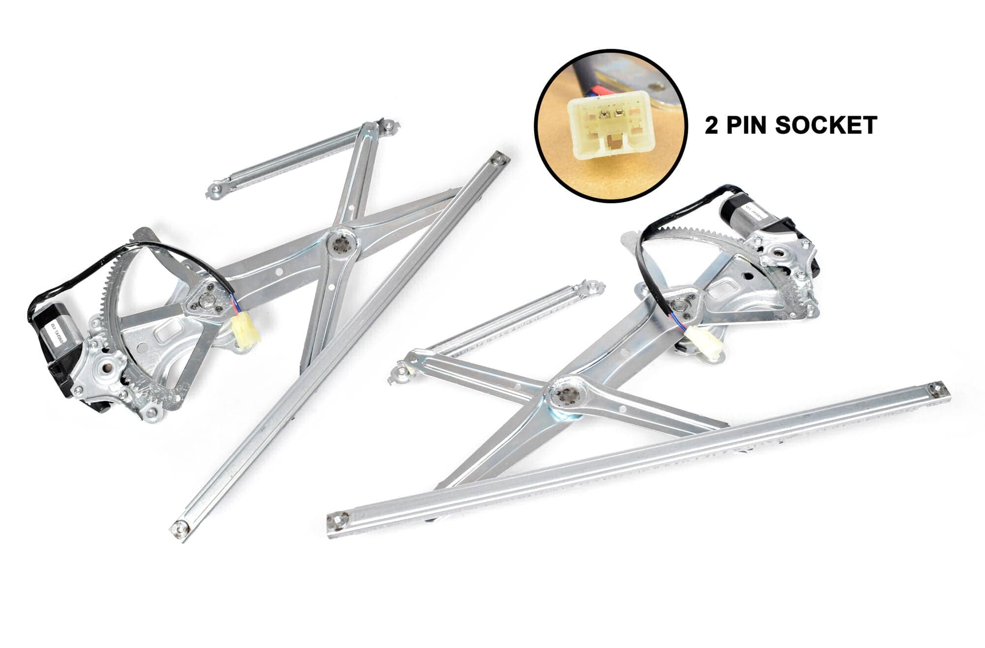FRONT Pair LH+RH Electric Window Regulator 2 Pin For Toyota Camry CV36 02~06