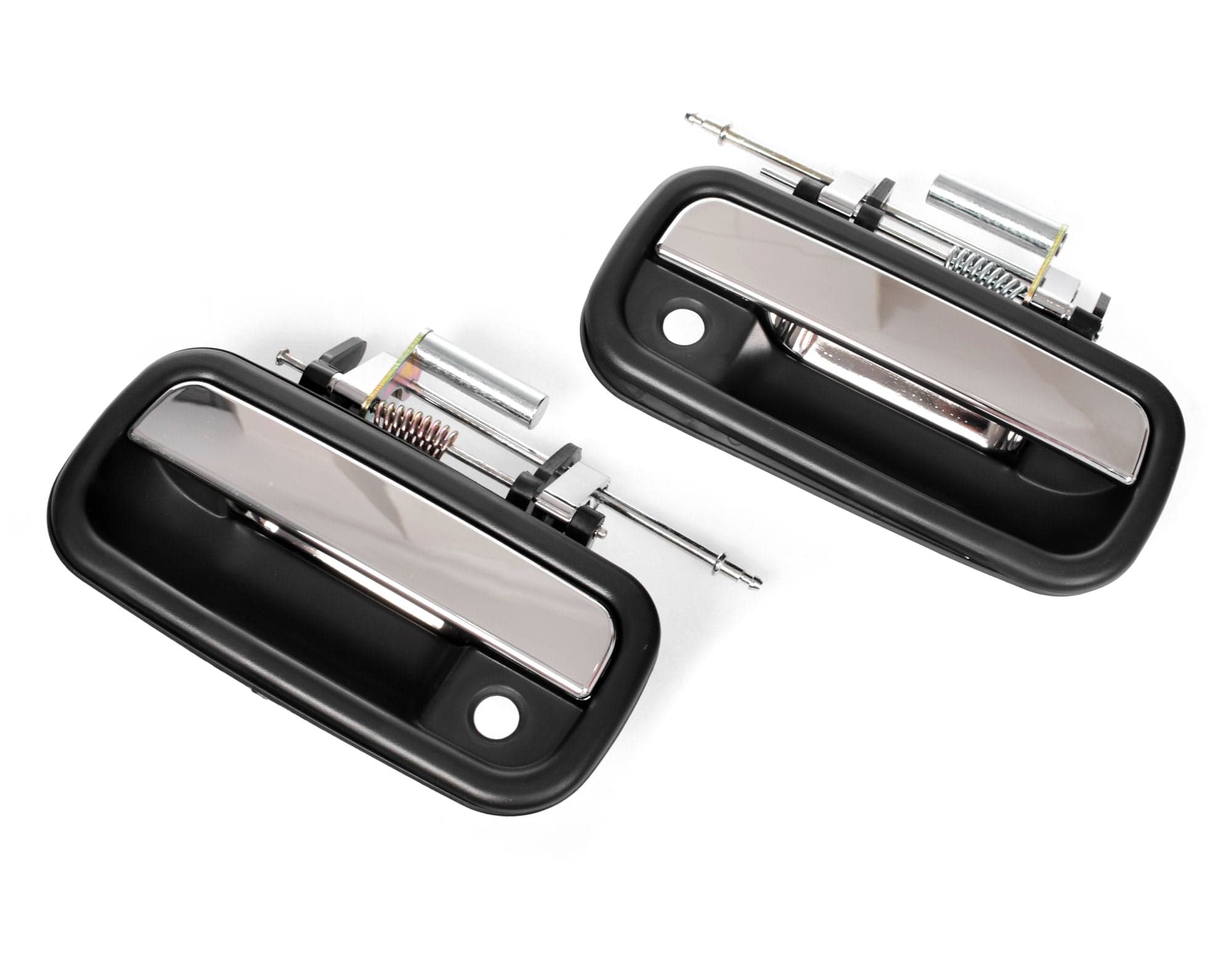 Set LH+RH FRONT Outer Door Handle Chrome Black For Toyota Prado Series J95 96~02