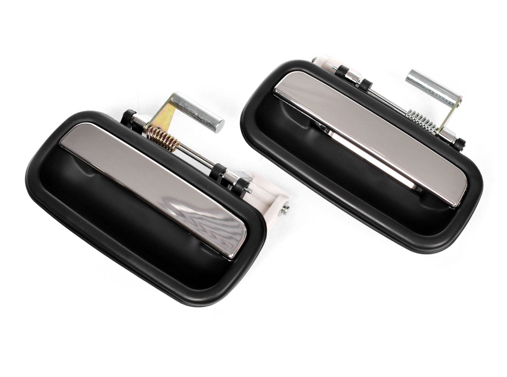 Pair LH+RH REAR Outer Door Handle Chrome Black For Toyota Prado Series J95 96~02