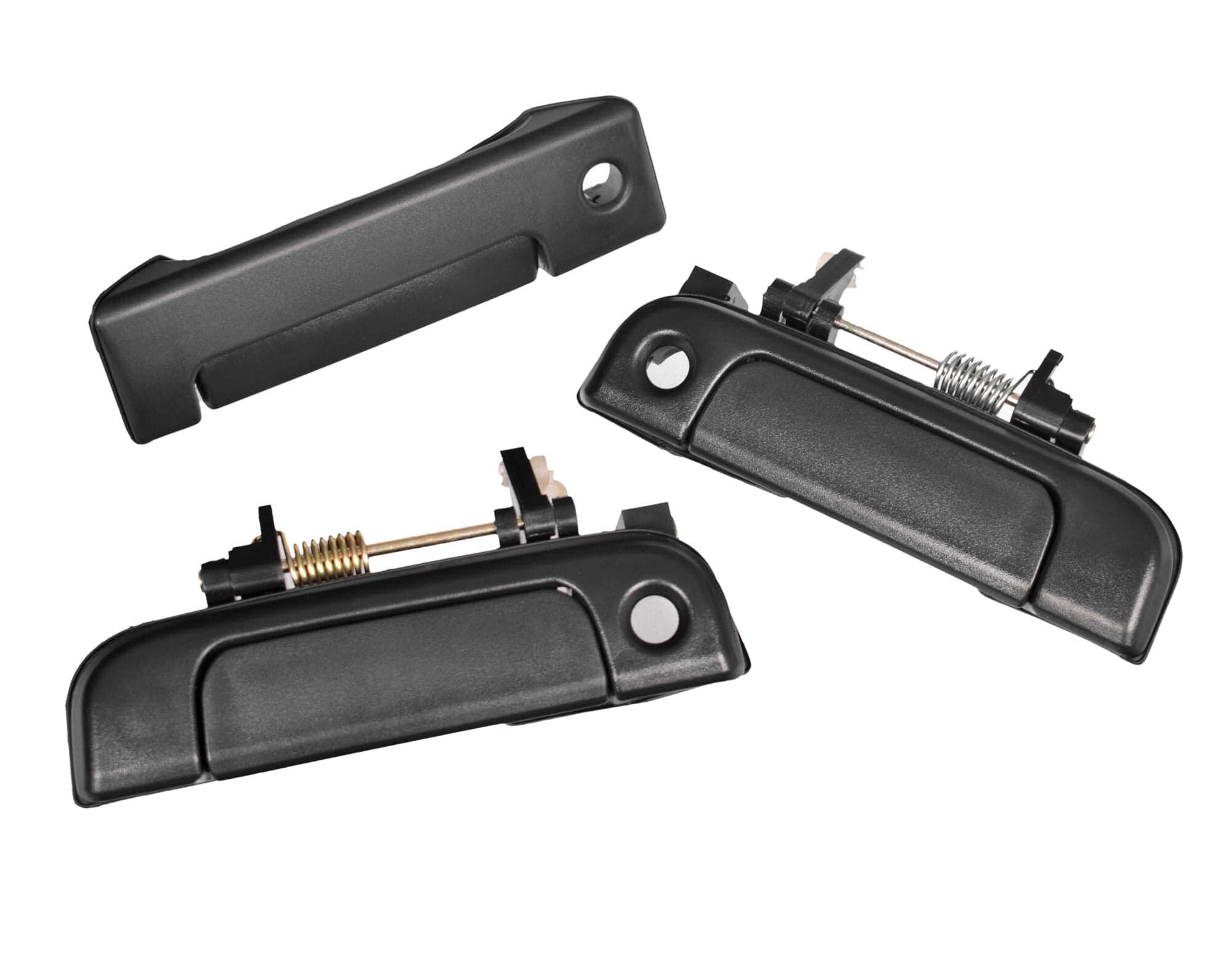 Pair of FRONT + 1 Sliding OUTER Door Handle Black For Toyota Hiace RZH 1989~2005