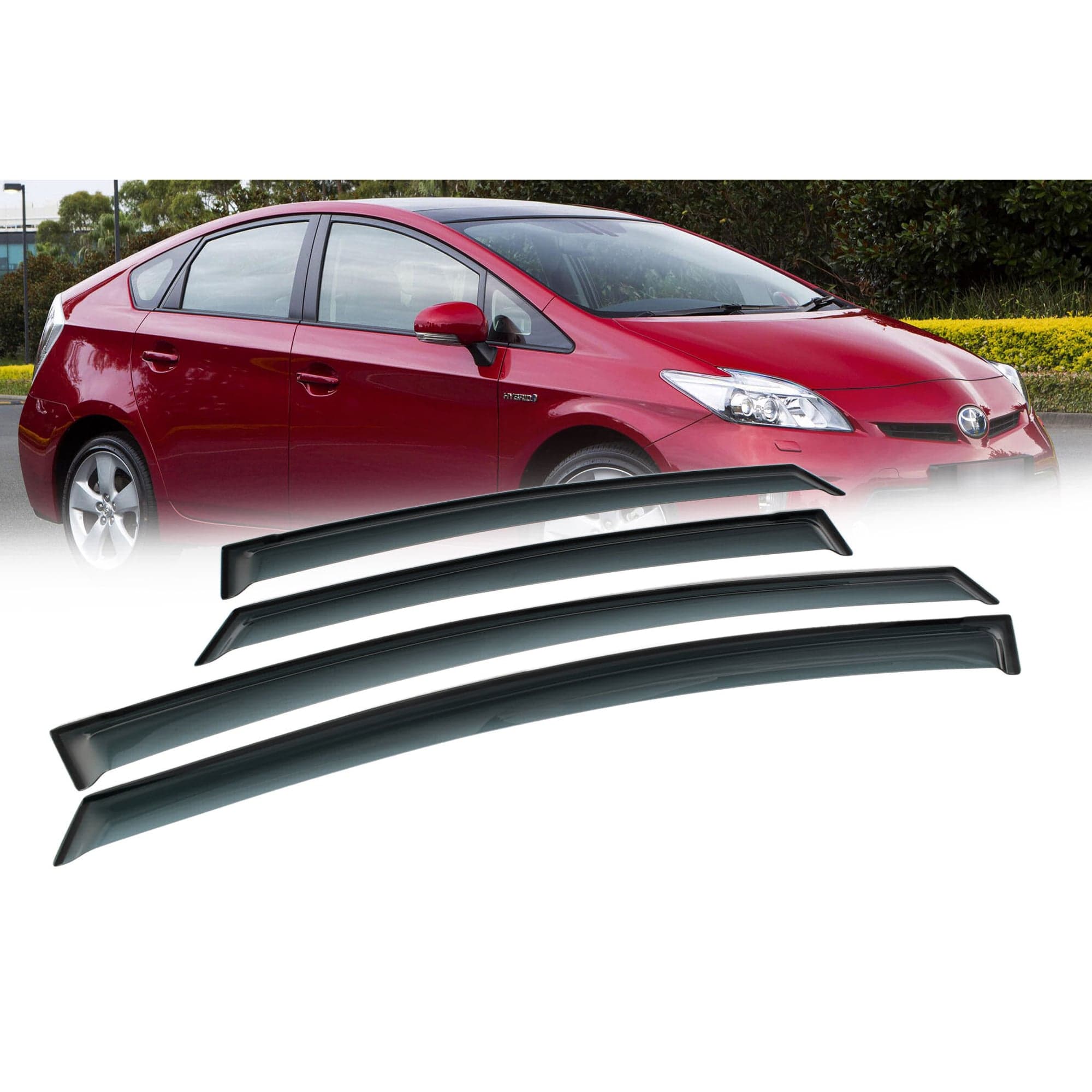 Weathershield Weather Shields Window Visor For Toyota Prius ZVW30
