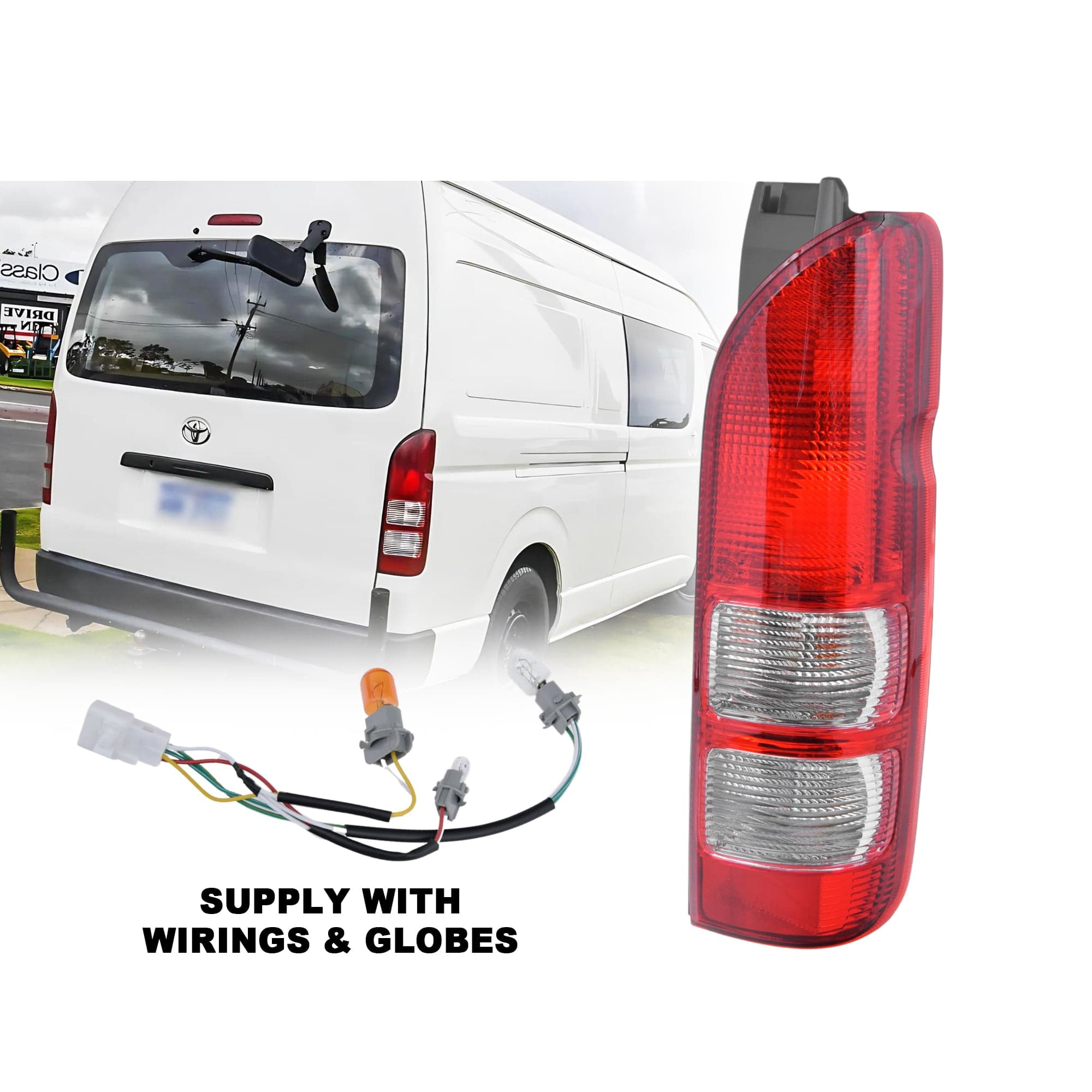 RH Right Hand Tail Light Assembly For Toyota Hiace Van Bus 05~19 *Emark