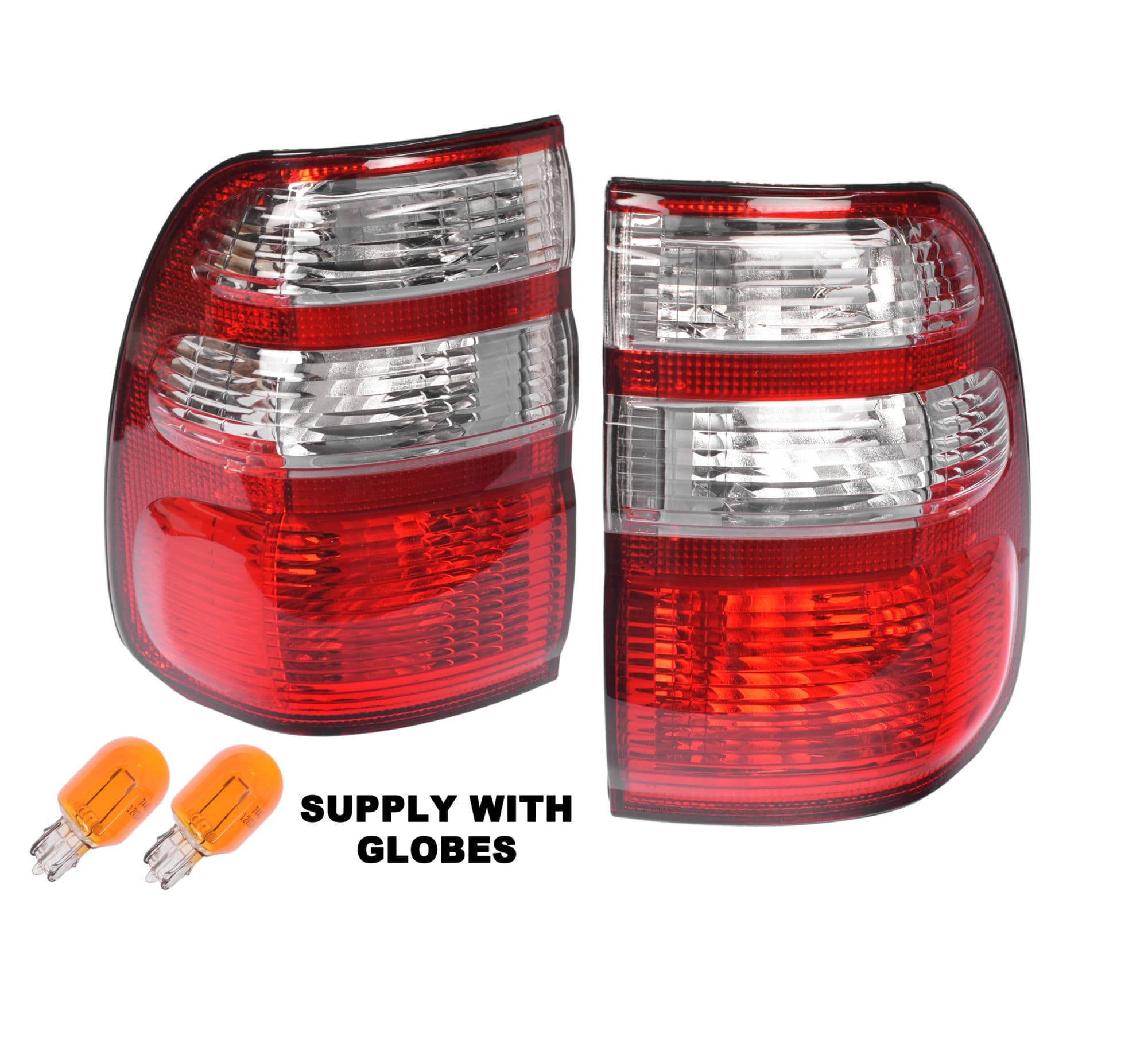 Pair LH+RH Tail Light Rear Lamp For Toyota Landcruiser J100 Series 2