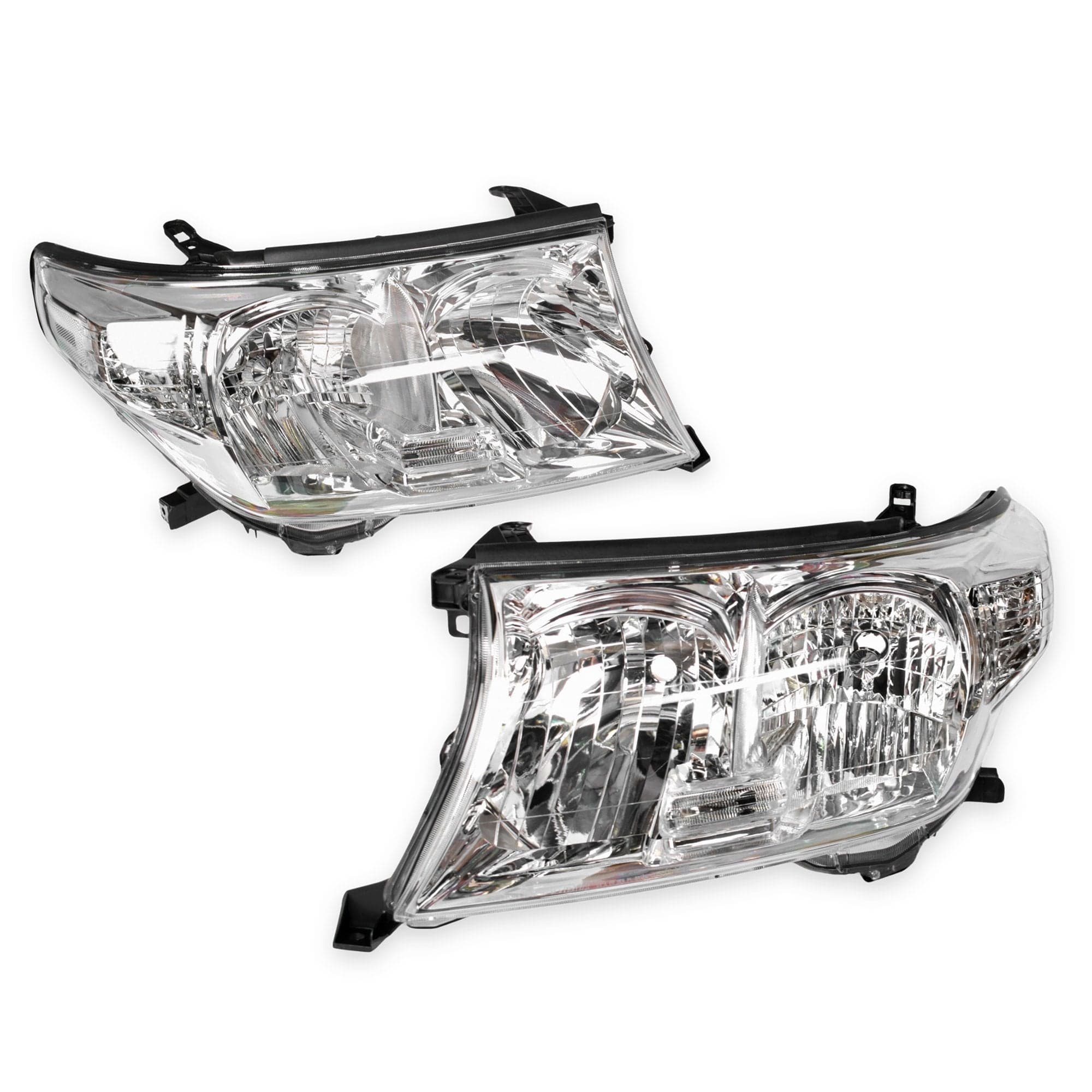 Pair LH+RH Head Light Lamp Halogen For Toyota Landcruiser J200 Series