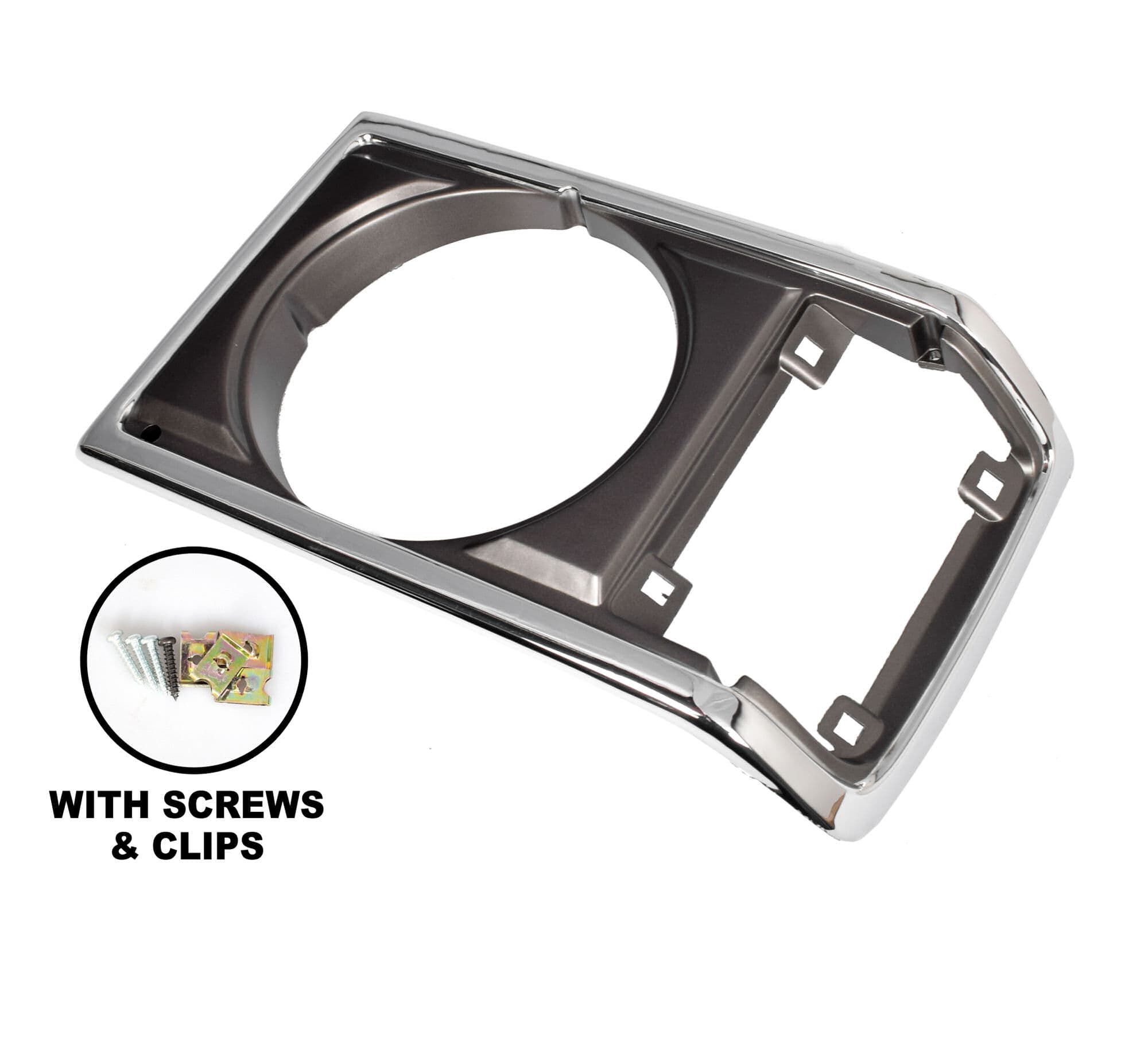 LH Left Head Light Case Rim Surround Chrome For Toyota Landcruiser FJ60 80~87