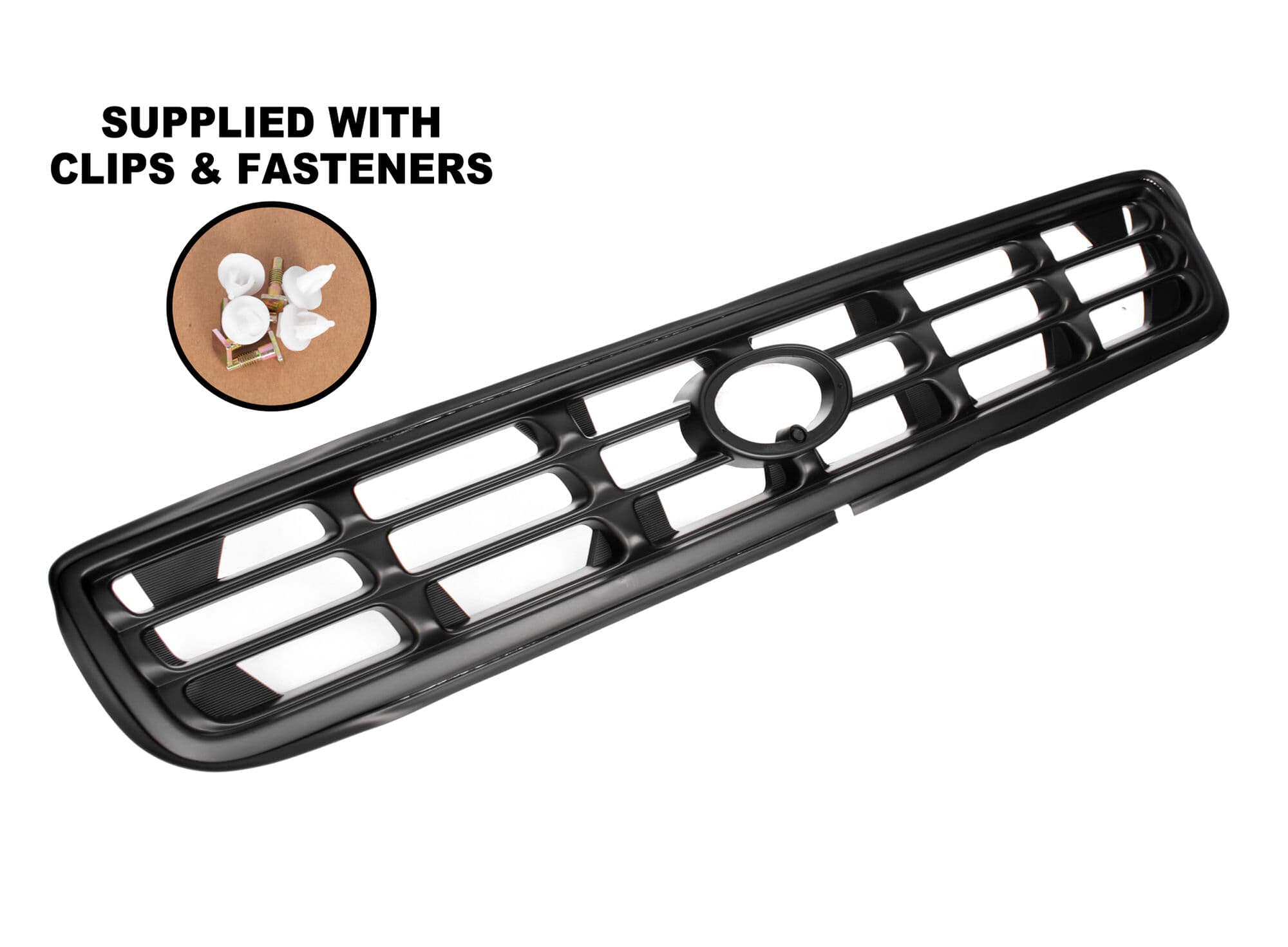 Front Main Radiator Grille Upper Grill Black For Toyota RAV4 SC10 1997~2000