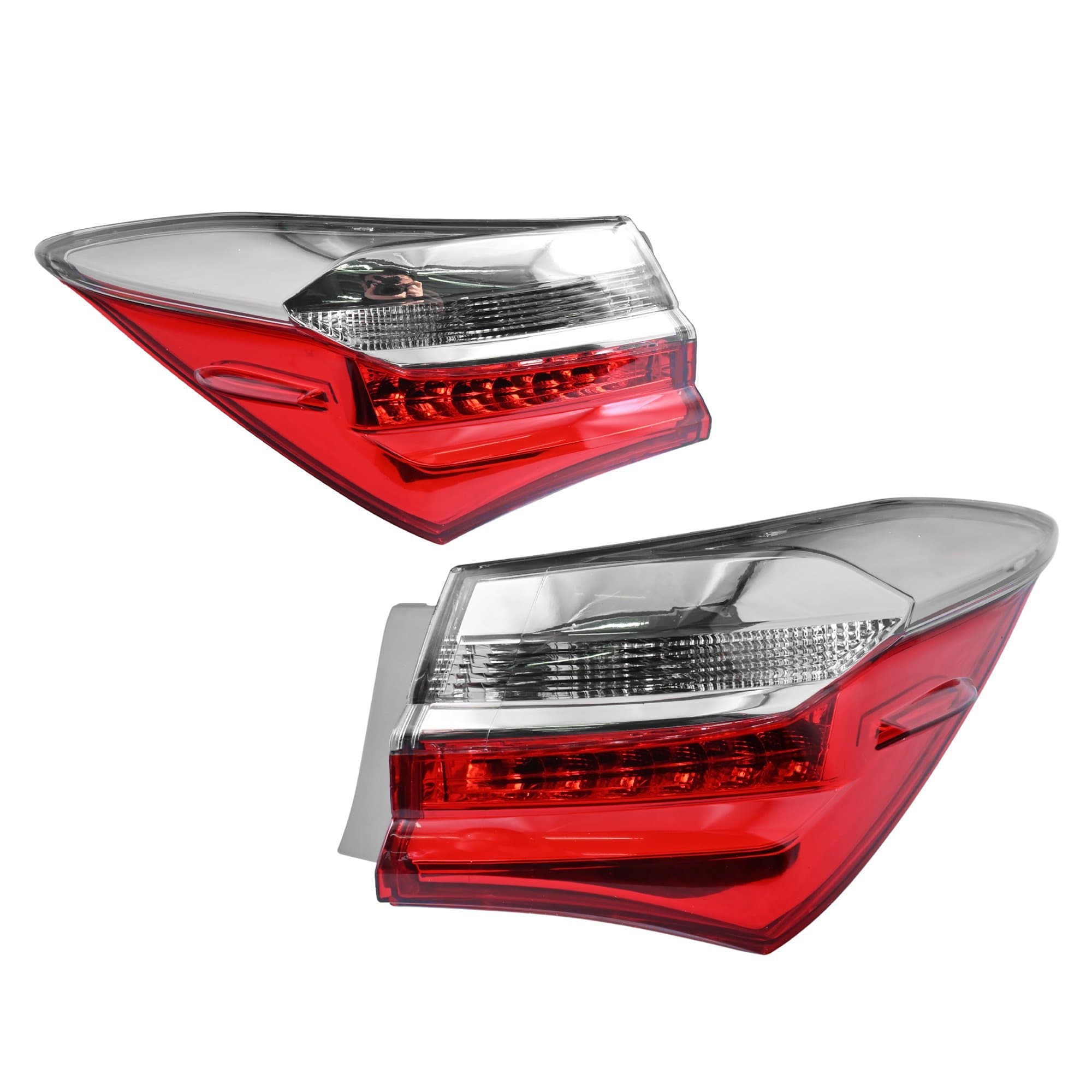 Pair LH+RH Tail Light Rear LampFor Toyota Corolla ZRE172 Sedan