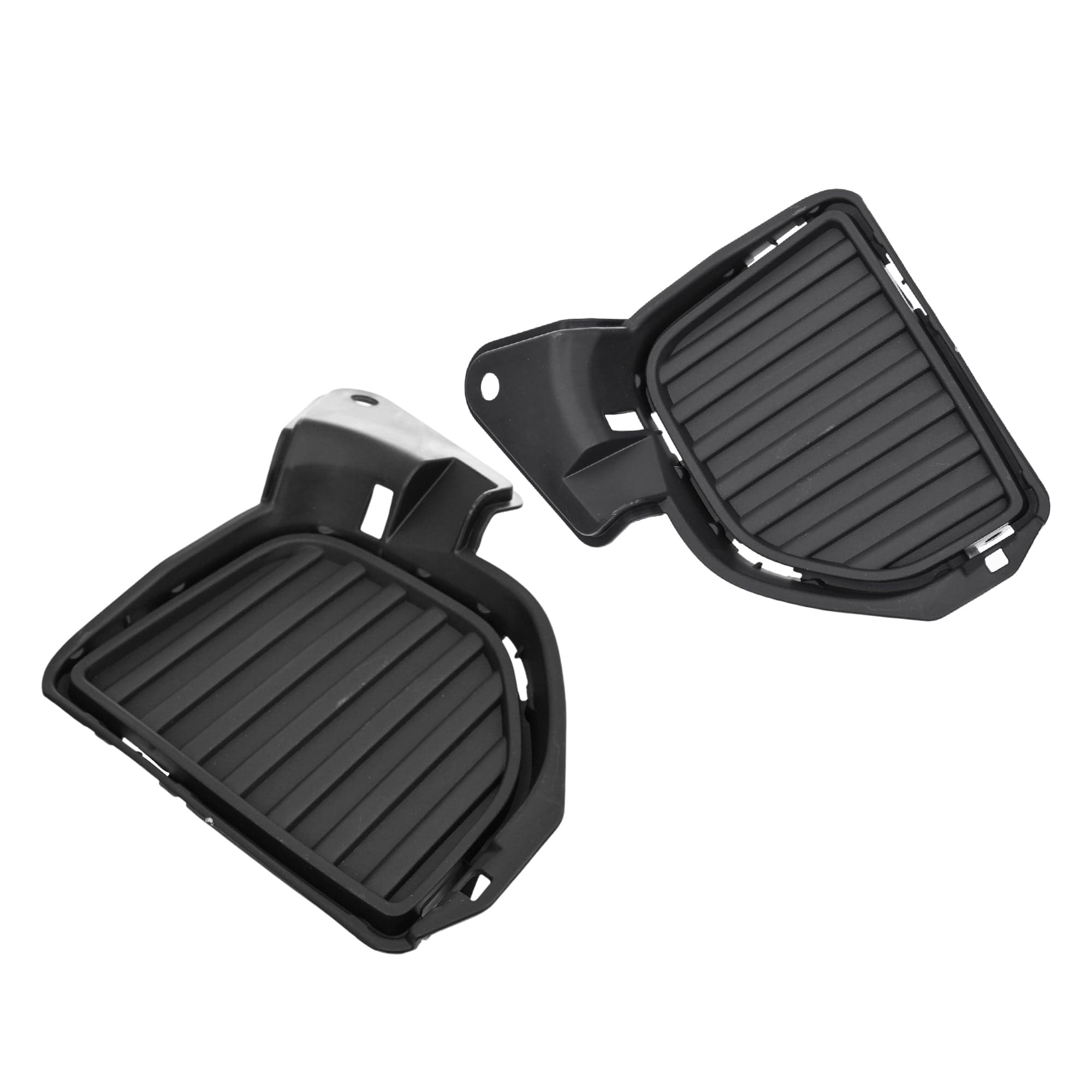 Pair LH+RH Fog Spot Driving Light Lamp Cover Bezel For Toyota Hiace 13~19