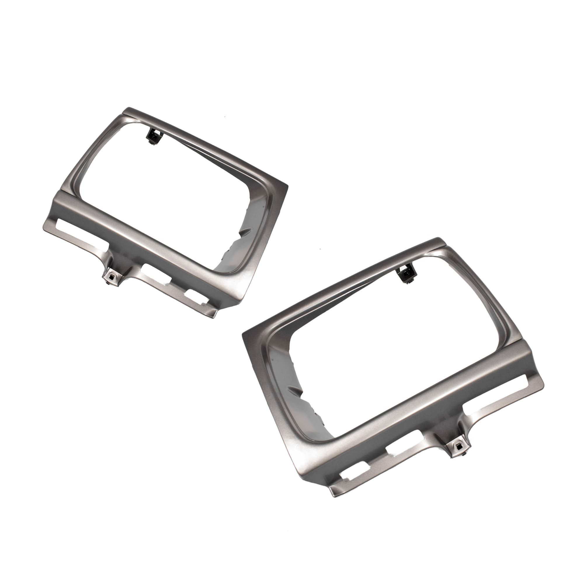 Pair LH+RH Head Light Case Rim Surround Grey For Toyota Hilux 4WD 1991~1994