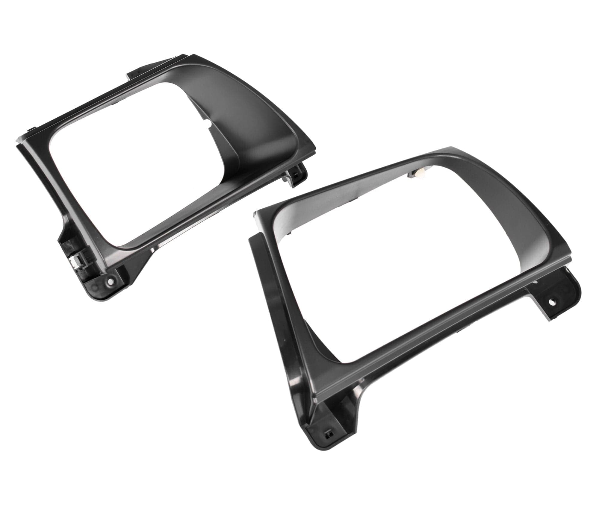 Pair LH+RH Head Light Case Rim Surround Black For Toyota Hilux 2WD 4WD 01~05