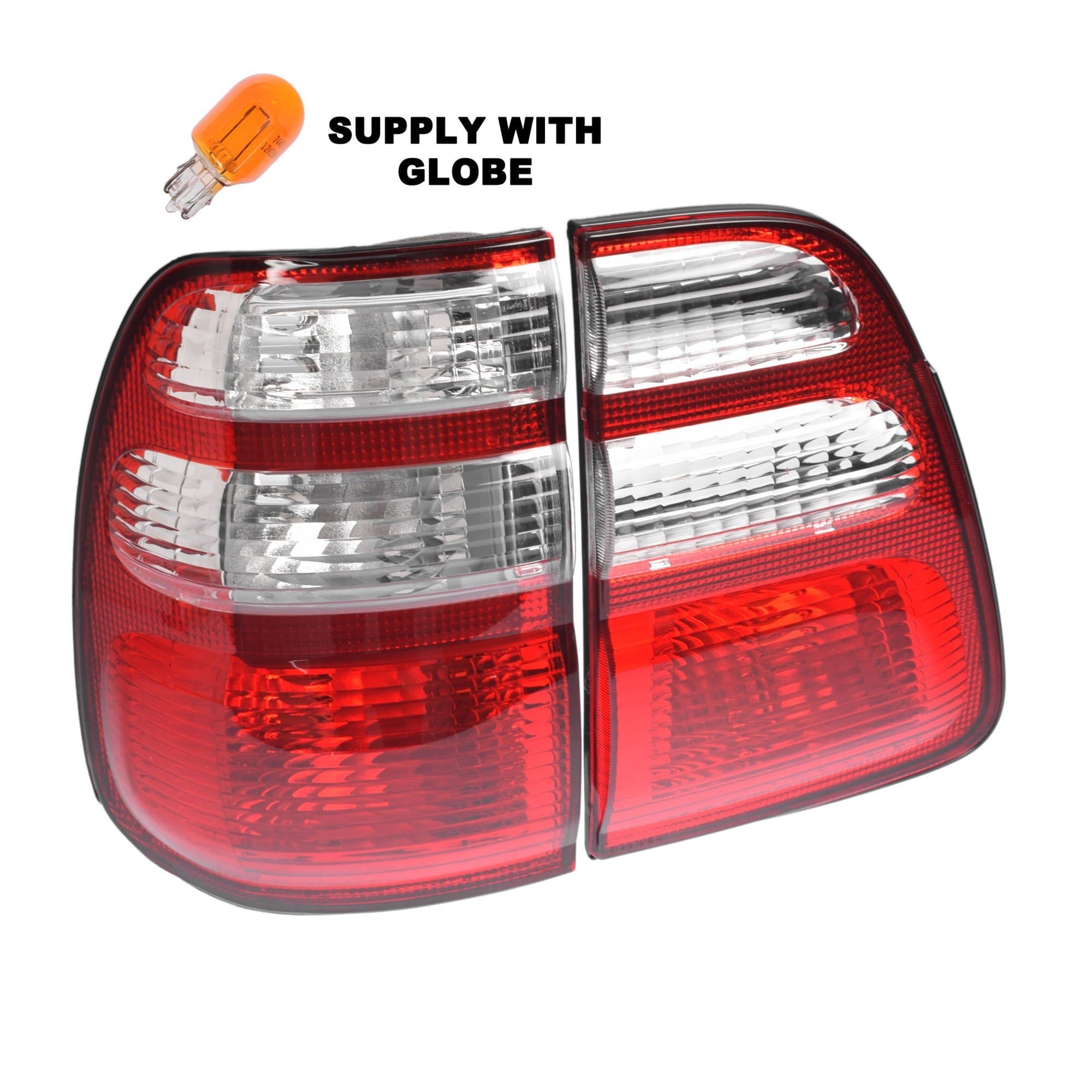Set LH Left Tail Light + Inner Tailgate Lamp Toyota Landcruiser J100