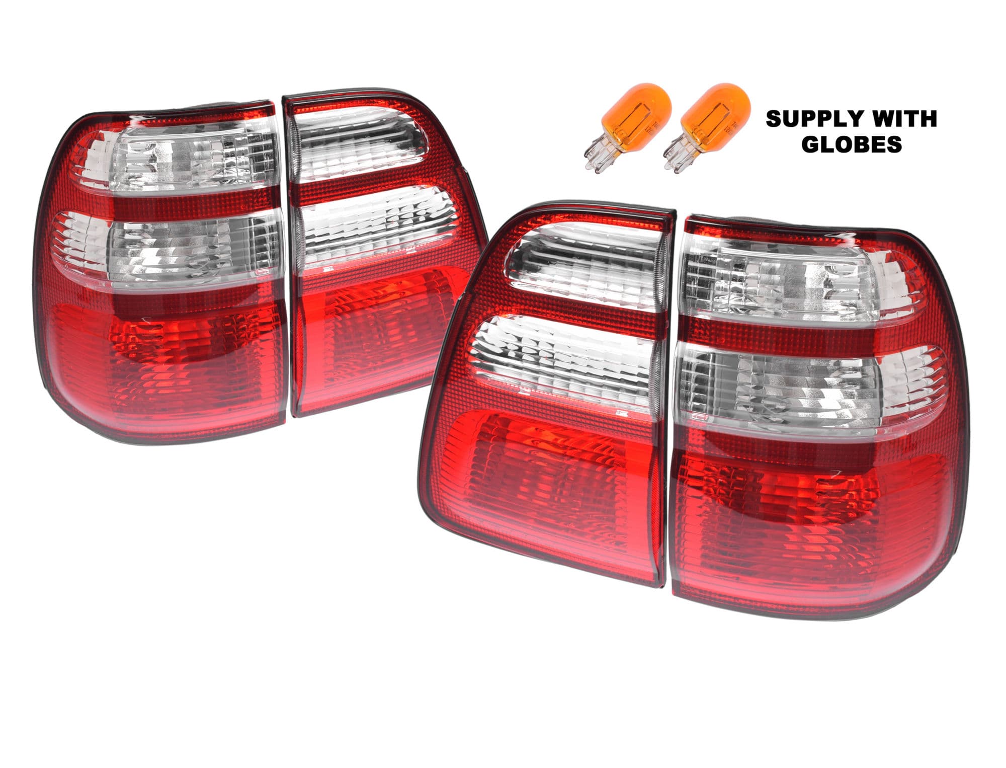 Pair LH+RH Tail Light + Inner Tailgate Lamp Toyota Landcruiser J100
