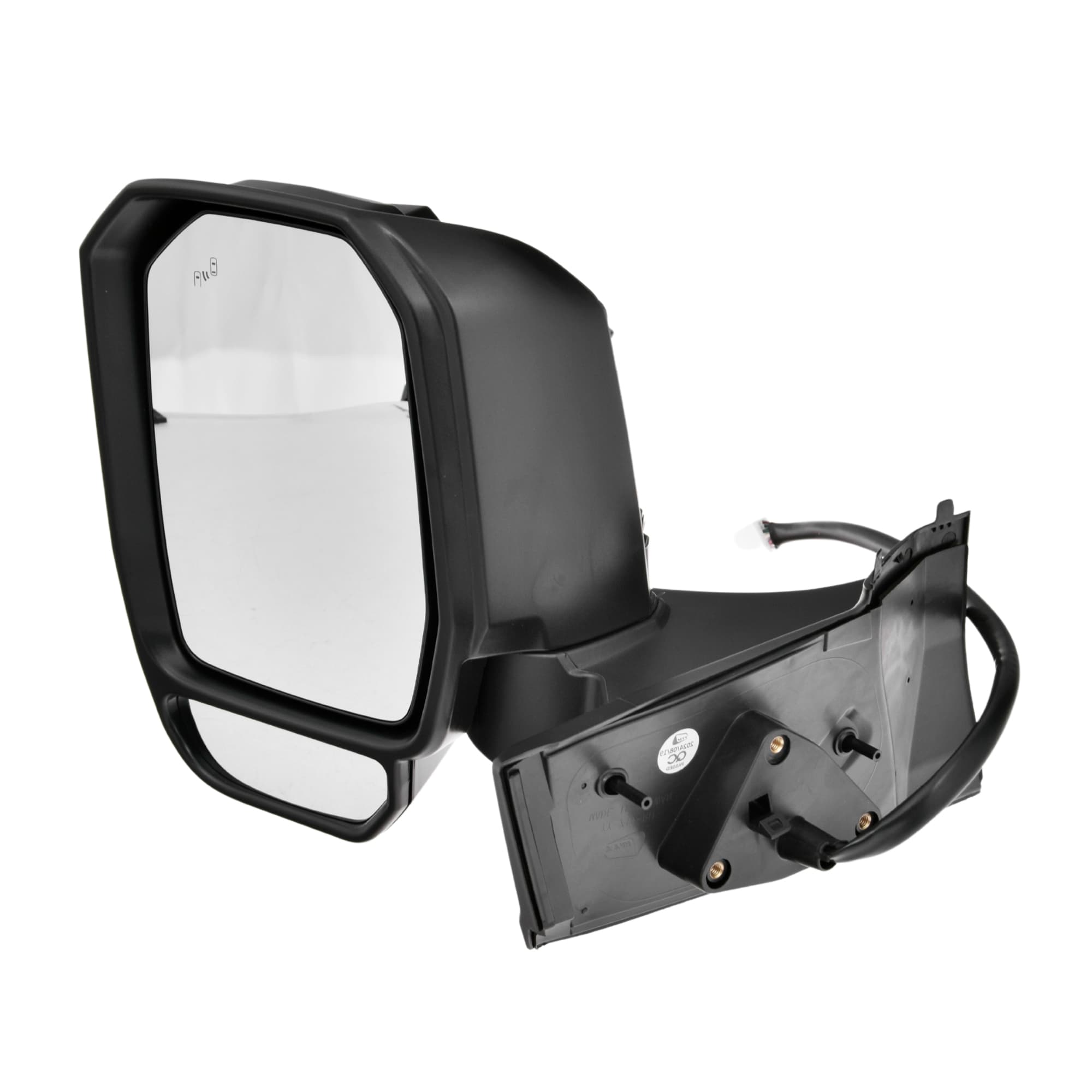 LH Left Door Mirror Twin Glass + Blindspot Black For Toyota Hiace 2019~On view 2