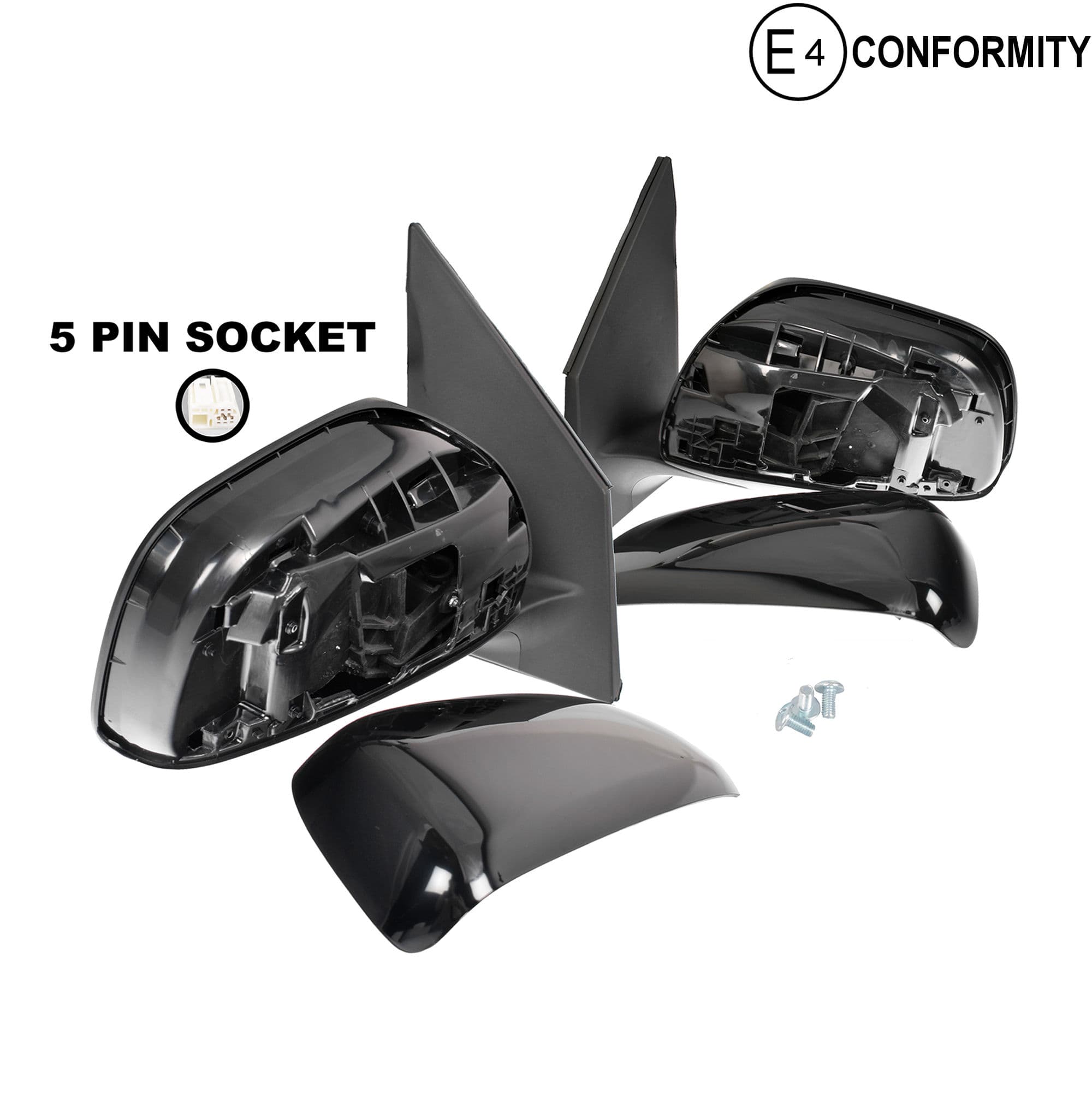 Pair LH+RH Electric Door Mirror 5 Pins For Toyota RAV4 RAV-4 ACA30