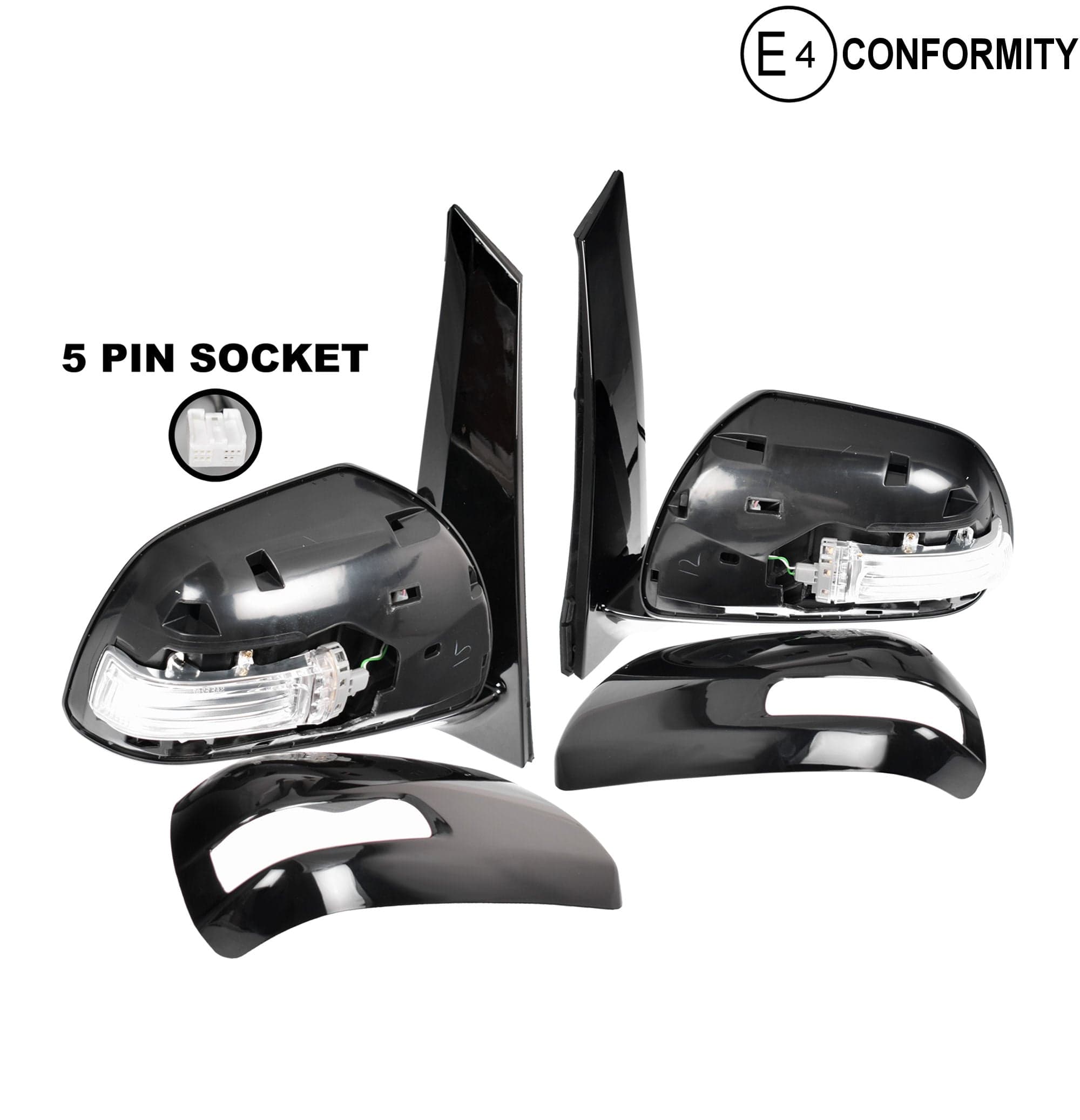 Pair LH+RH Electric Door Mirror 5 Pins For Toyota Tarago ACR50