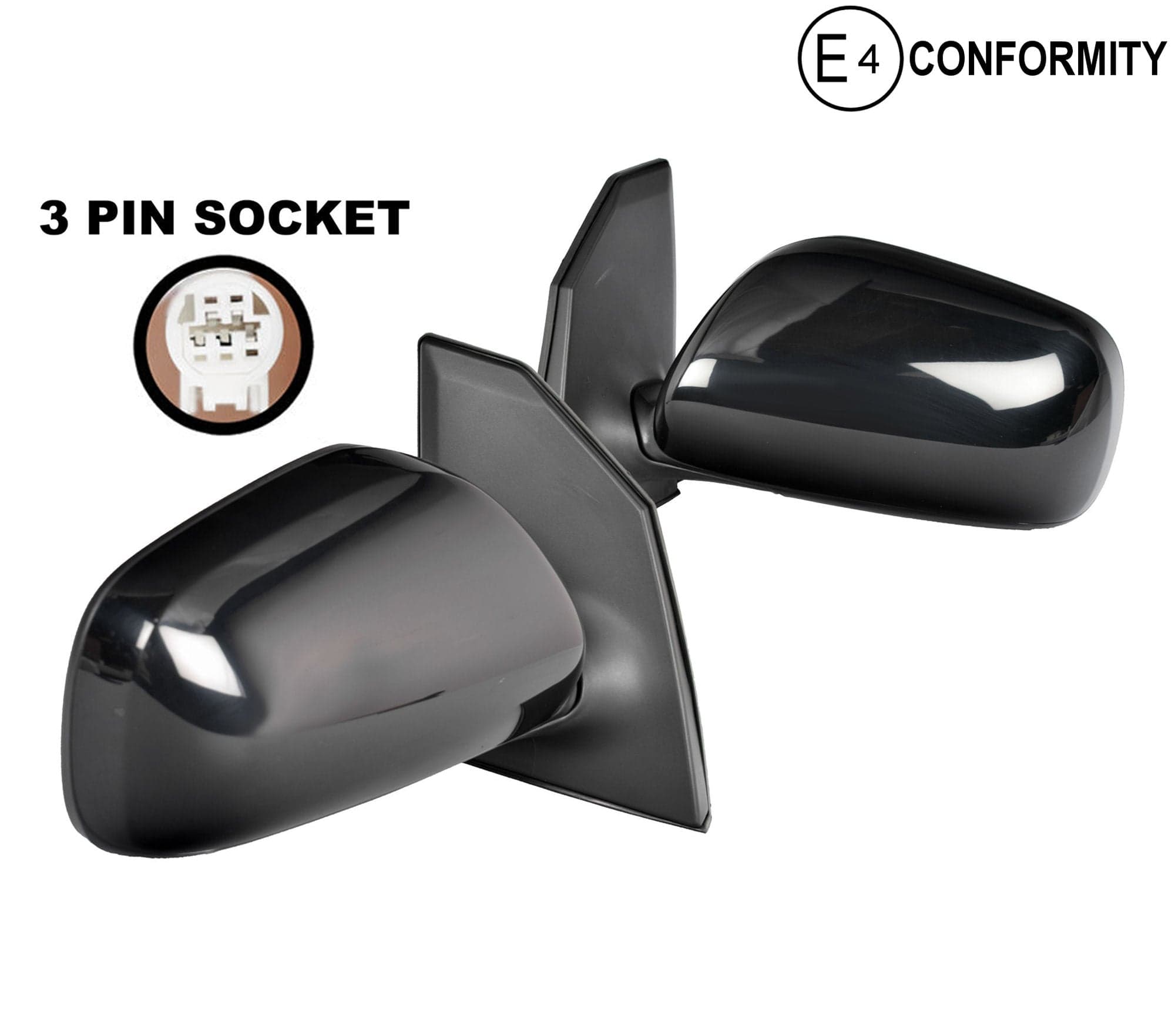 Pair LH+RH Electric Door Mirror 3 Pins For Toyota Corolla ZZE122