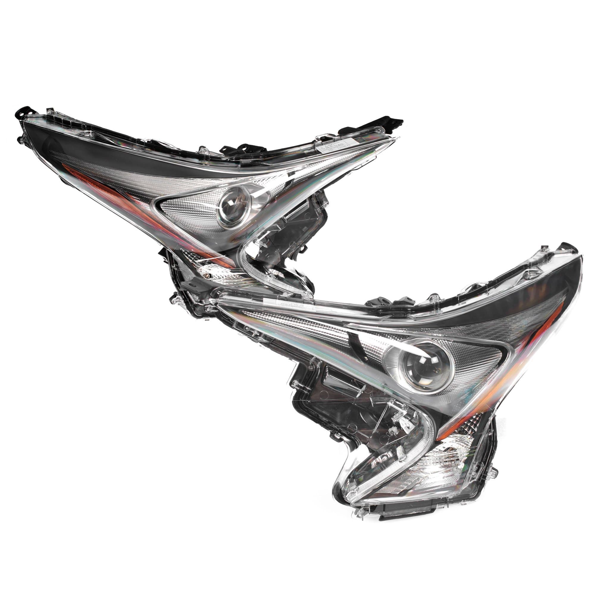 Pair LH+RH Head Light Front Lamp (No LED DRL) For Toyota Prius ZVW50